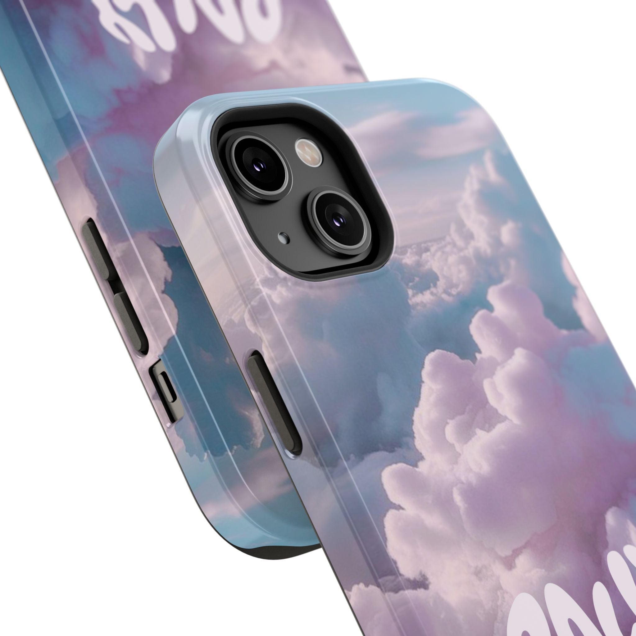 Impact-Resistant Phone Case — "Rally & Love" Clouds/Love in the Air