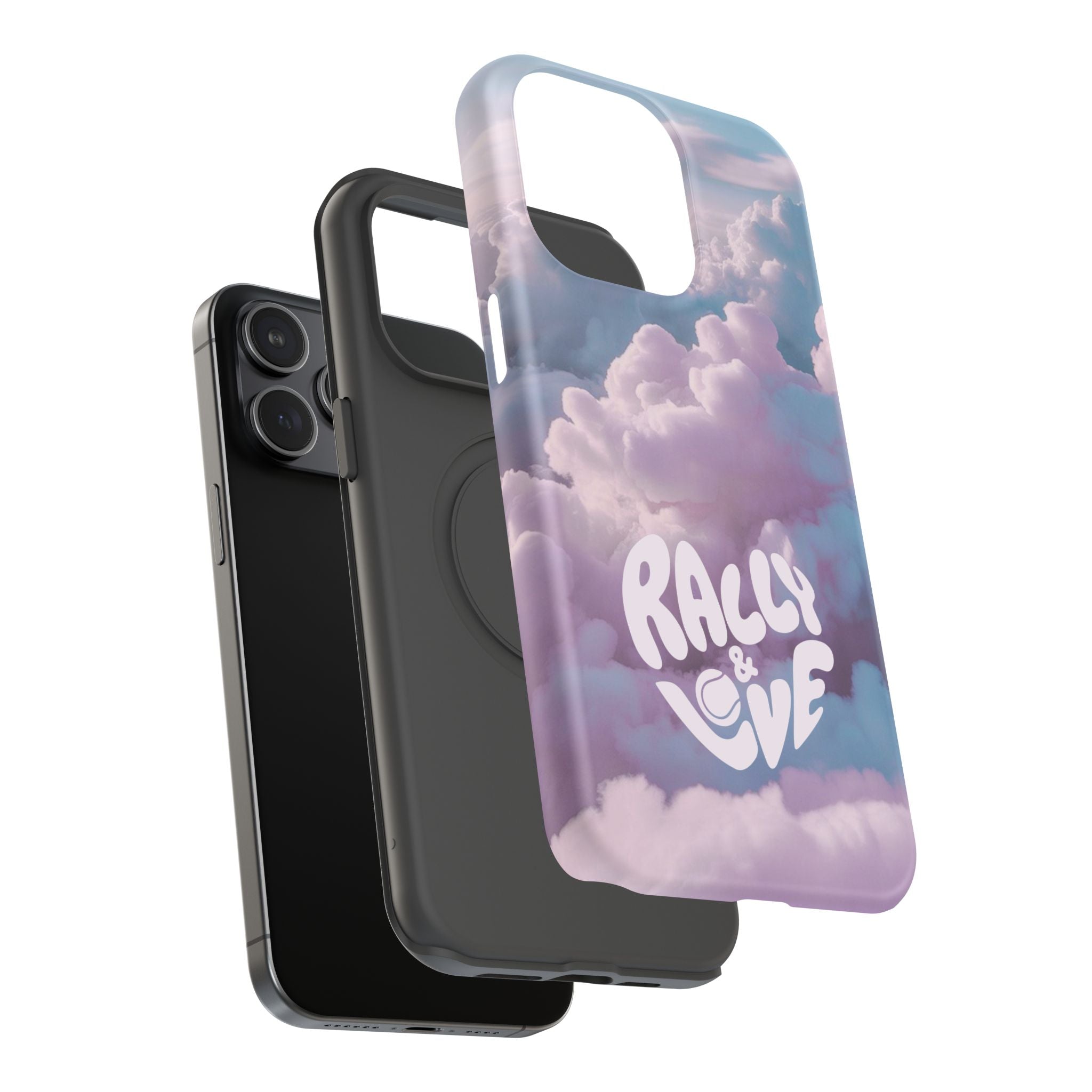 Impact-Resistant Phone Case — "Rally & Love" Clouds/Love in the Air