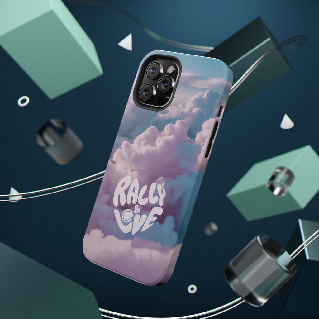 Impact-Resistant Phone Case — "Rally & Love" Clouds/Love in the Air