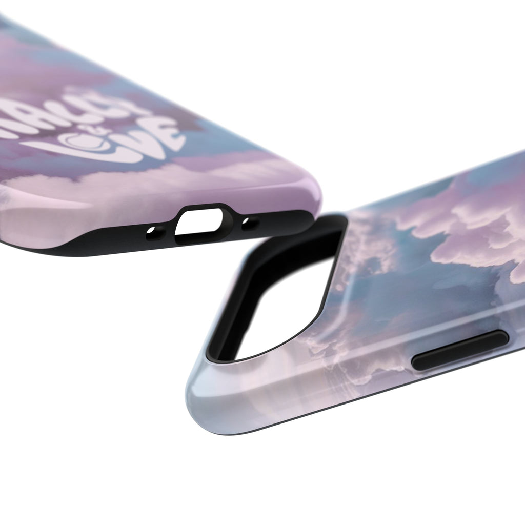 Impact-Resistant Phone Case — "Rally & Love" Clouds/Love in the Air