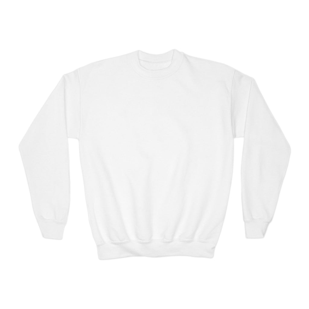 Boy's Junior Tennis Crewneck Sweatshirt — Cute Smiling Tennis Ball "My Happy Place"
