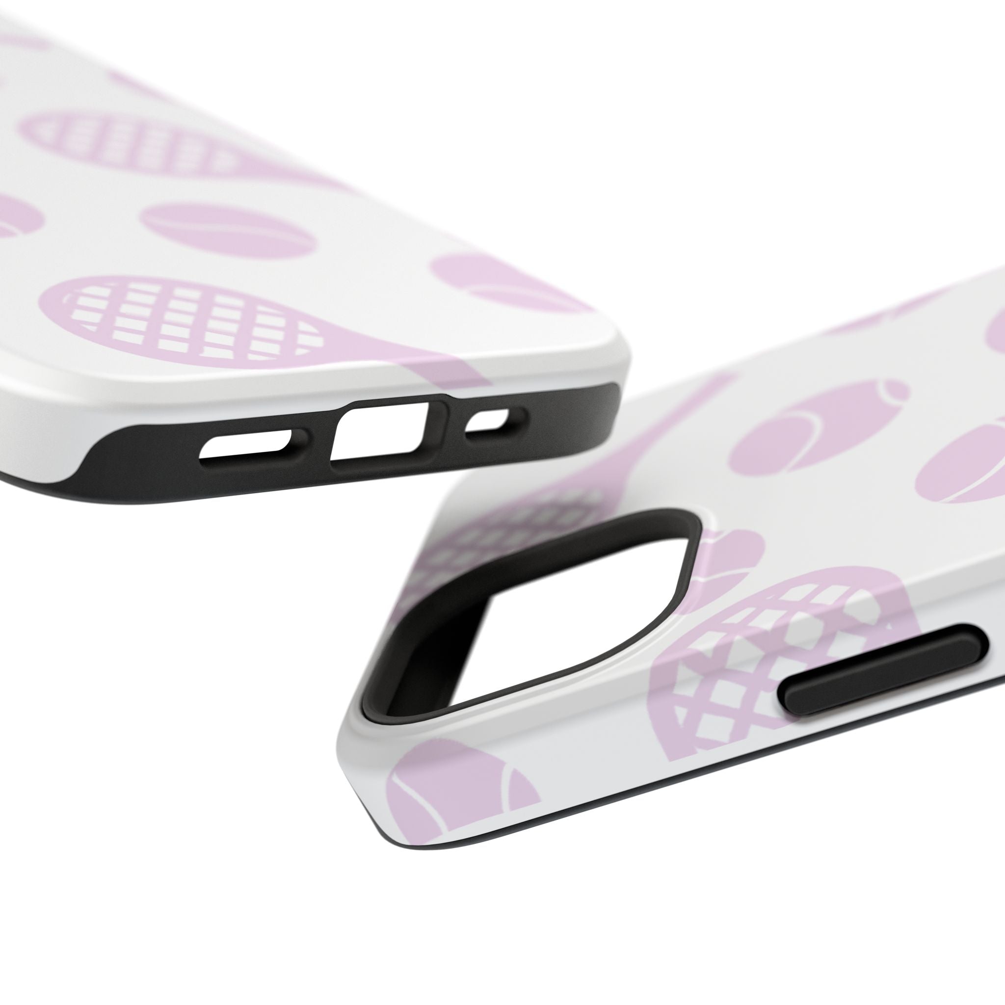 Tennis Impact-Resistant Phone Case — Pink Rackets & Balls