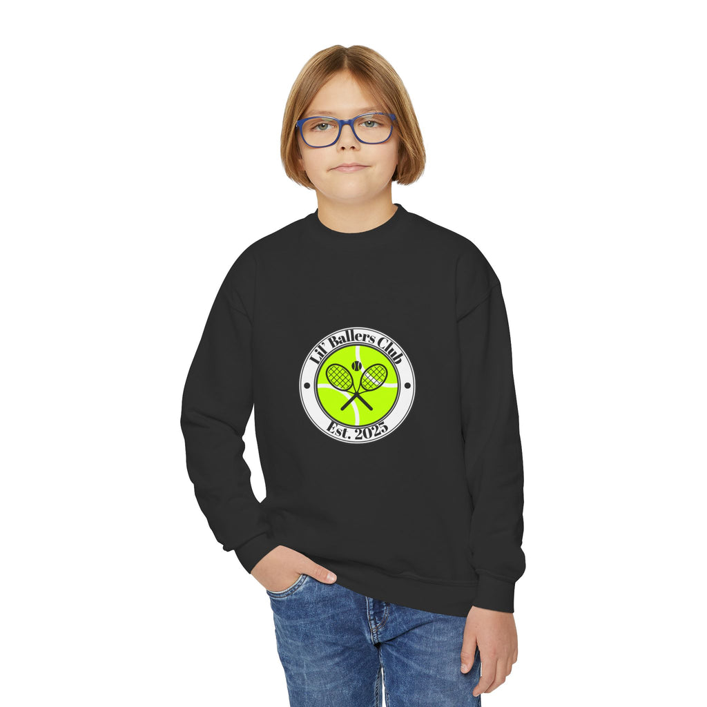 Boy's Juniors Crewneck Sweatshirt - "Lil' Baller's Club" Tennis Crewneck