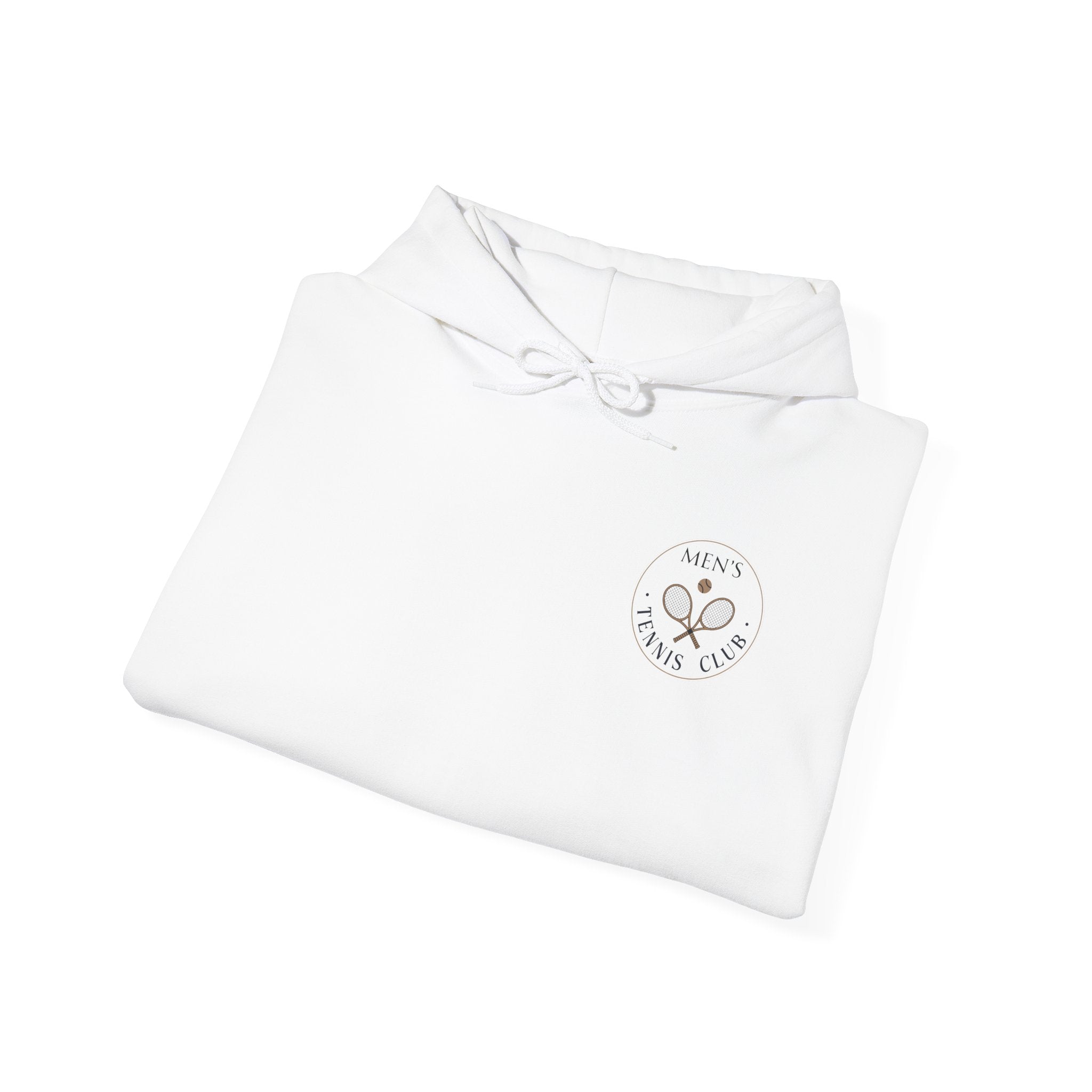 Men's Hoodie Sweatshirt — 'Men's Tennis Club' Minimal Tennis Graphic Pullover