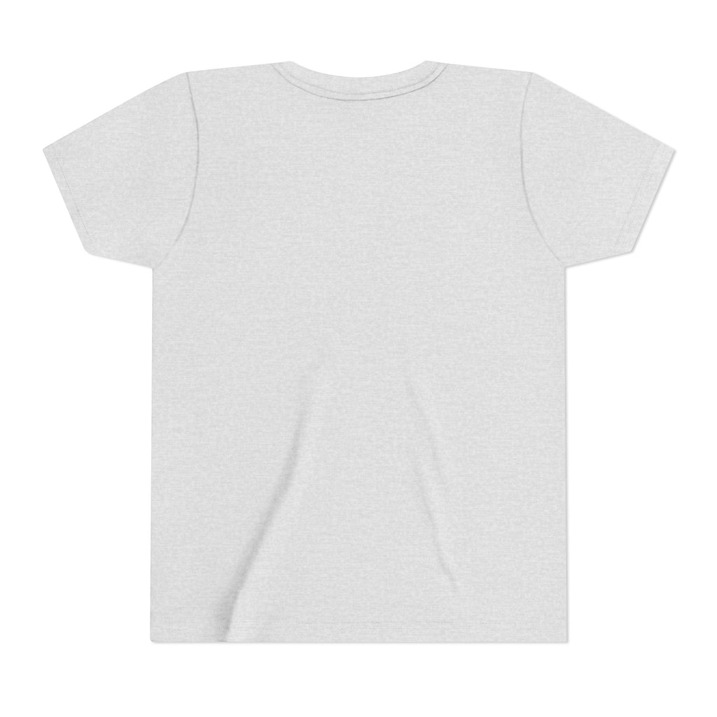 Girl's Junior Tee — Cute Smiling Tennis Ball "My Happy Place" Kids Shirt