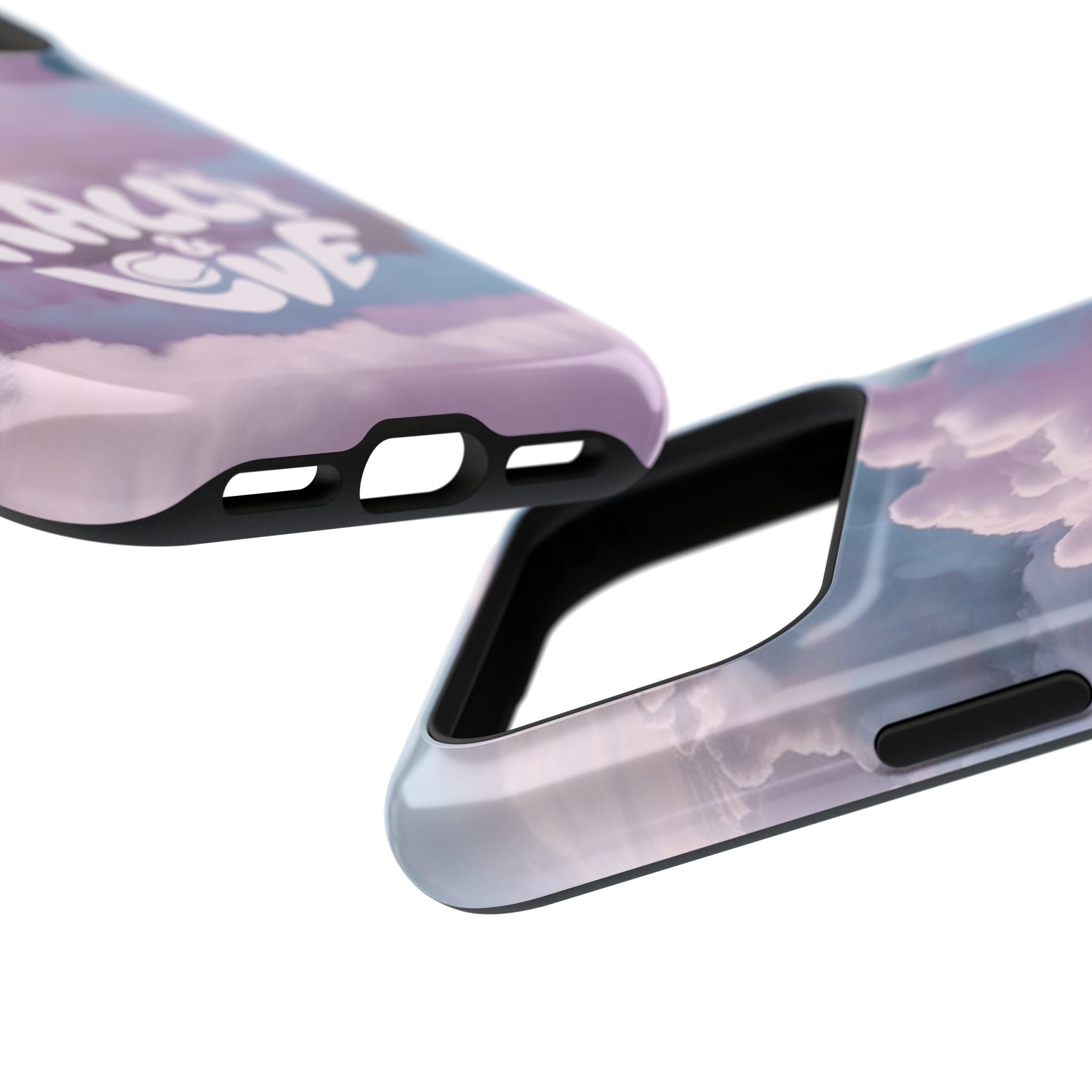 Impact-Resistant Phone Case — "Rally & Love" Clouds/Love in the Air