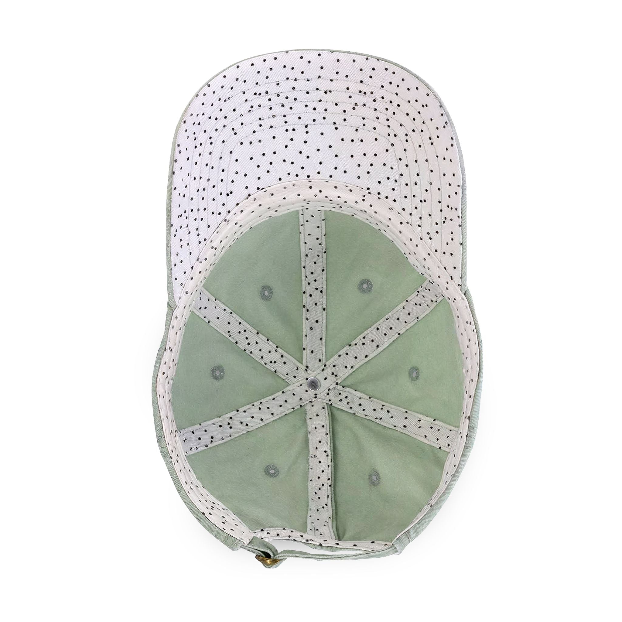Women's Pigment-Dyed baseball Cap with Fashion Undervisor - White, Embroidered