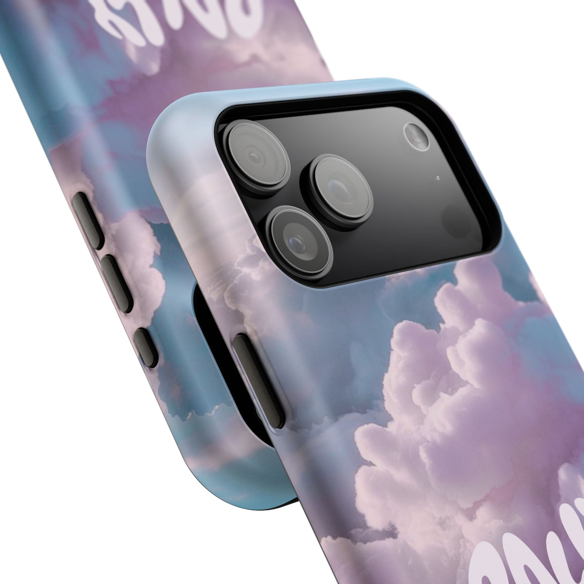 Impact-Resistant Phone Case — "Rally & Love" Clouds/Love in the Air