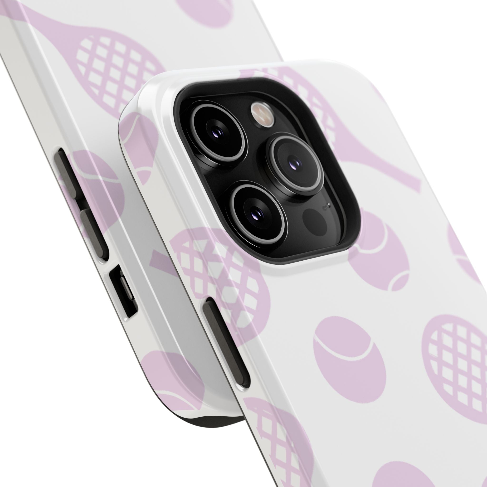 Tennis Impact-Resistant Phone Case — Pink Rackets & Balls