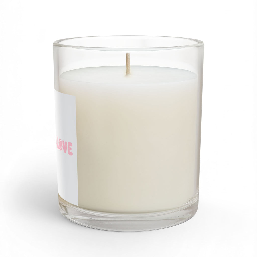 Glass Candle, 11oz - "Rally & Love" primary logo
