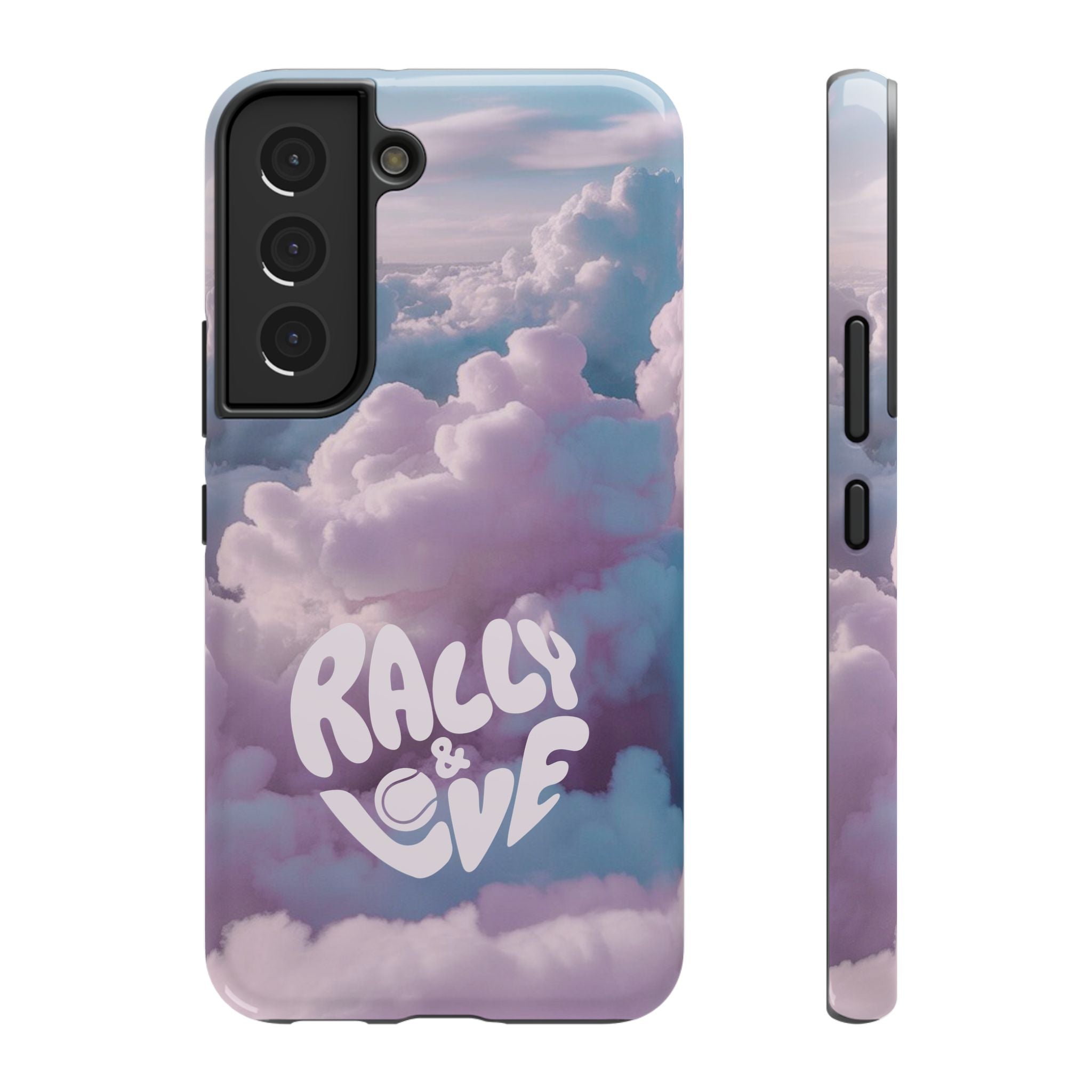 Impact-Resistant Phone Case — "Rally & Love" Clouds/Love in the Air