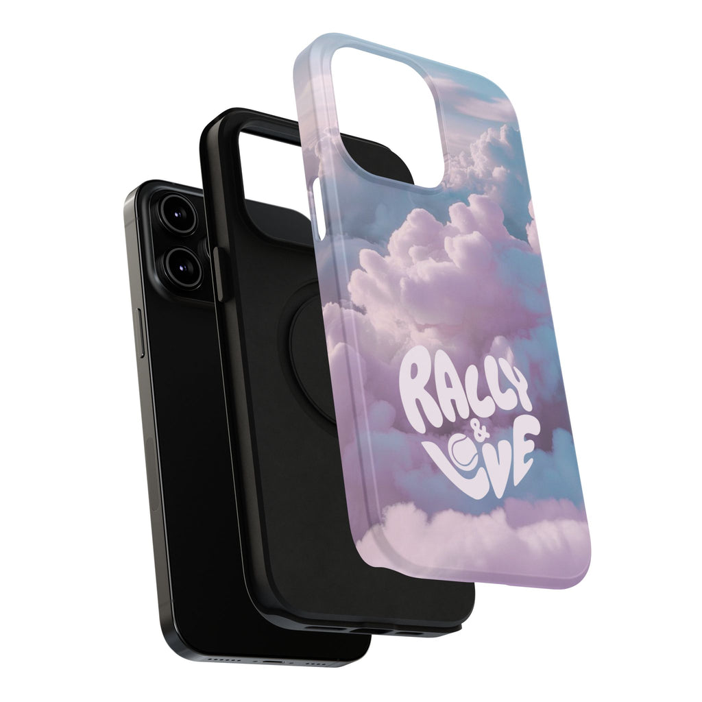 Impact-Resistant Phone Case — "Rally & Love" Clouds/Love in the Air