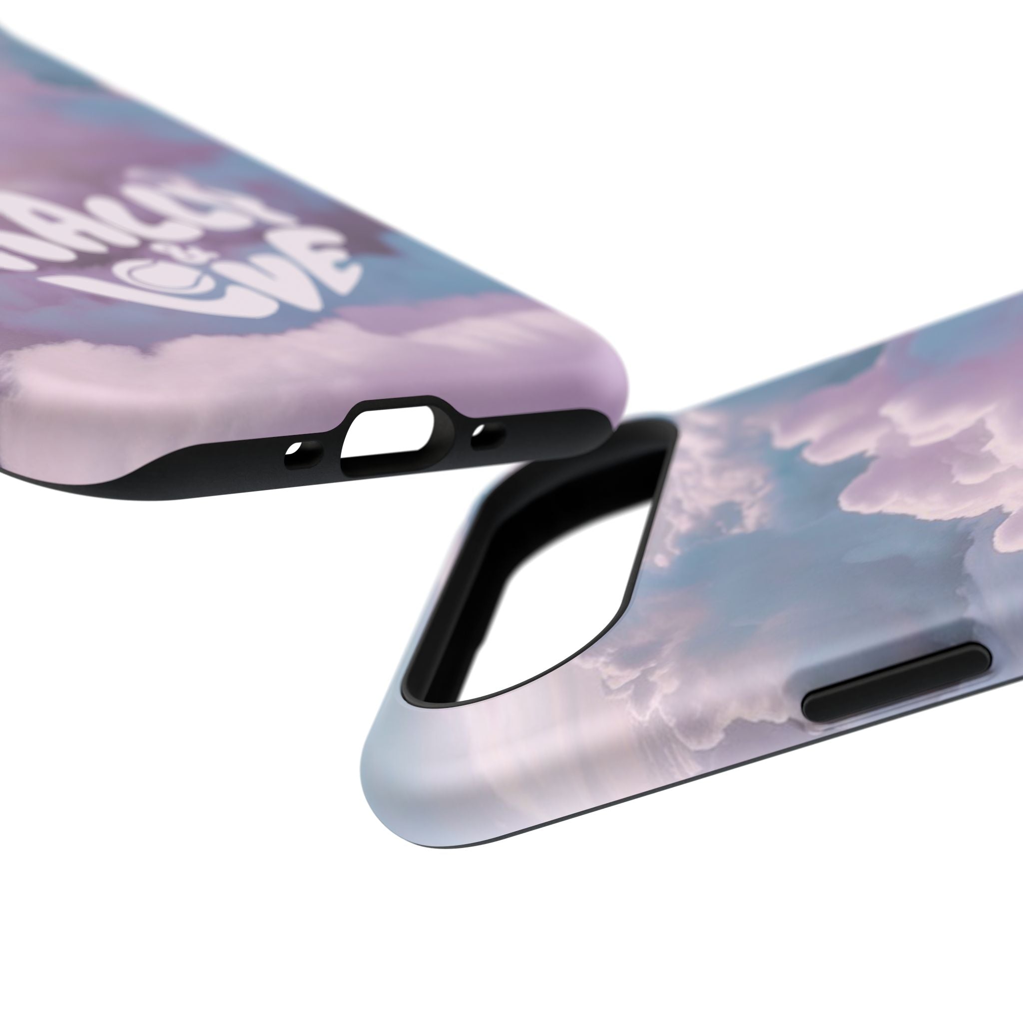 Impact-Resistant Phone Case — "Rally & Love" Clouds/Love in the Air