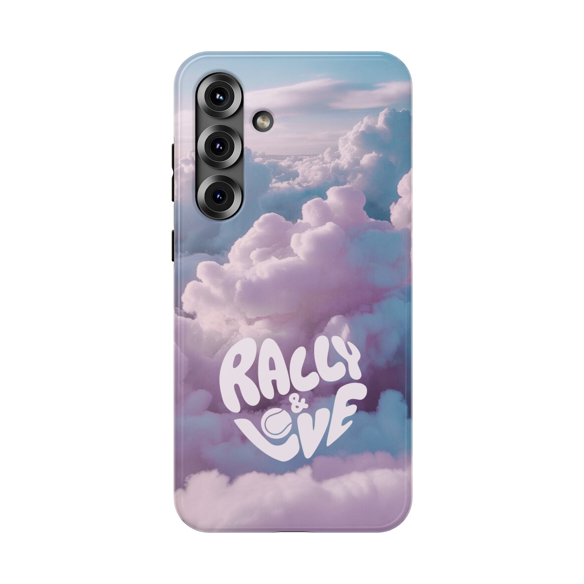 Impact-Resistant Phone Case — "Rally & Love" Clouds/Love in the Air