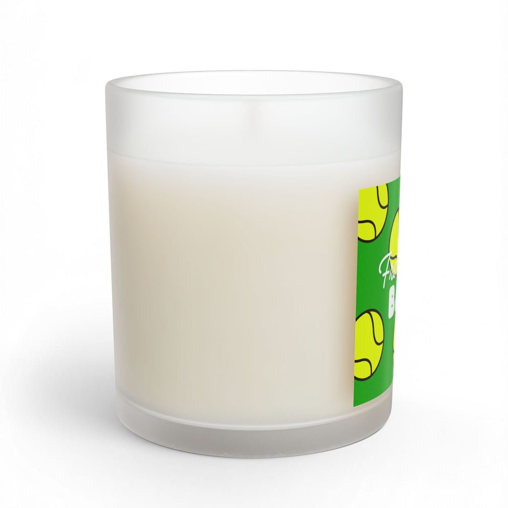 Glass Candle 11oz— "Fresh Tennis Balls" Tennis Ball Scented Candle