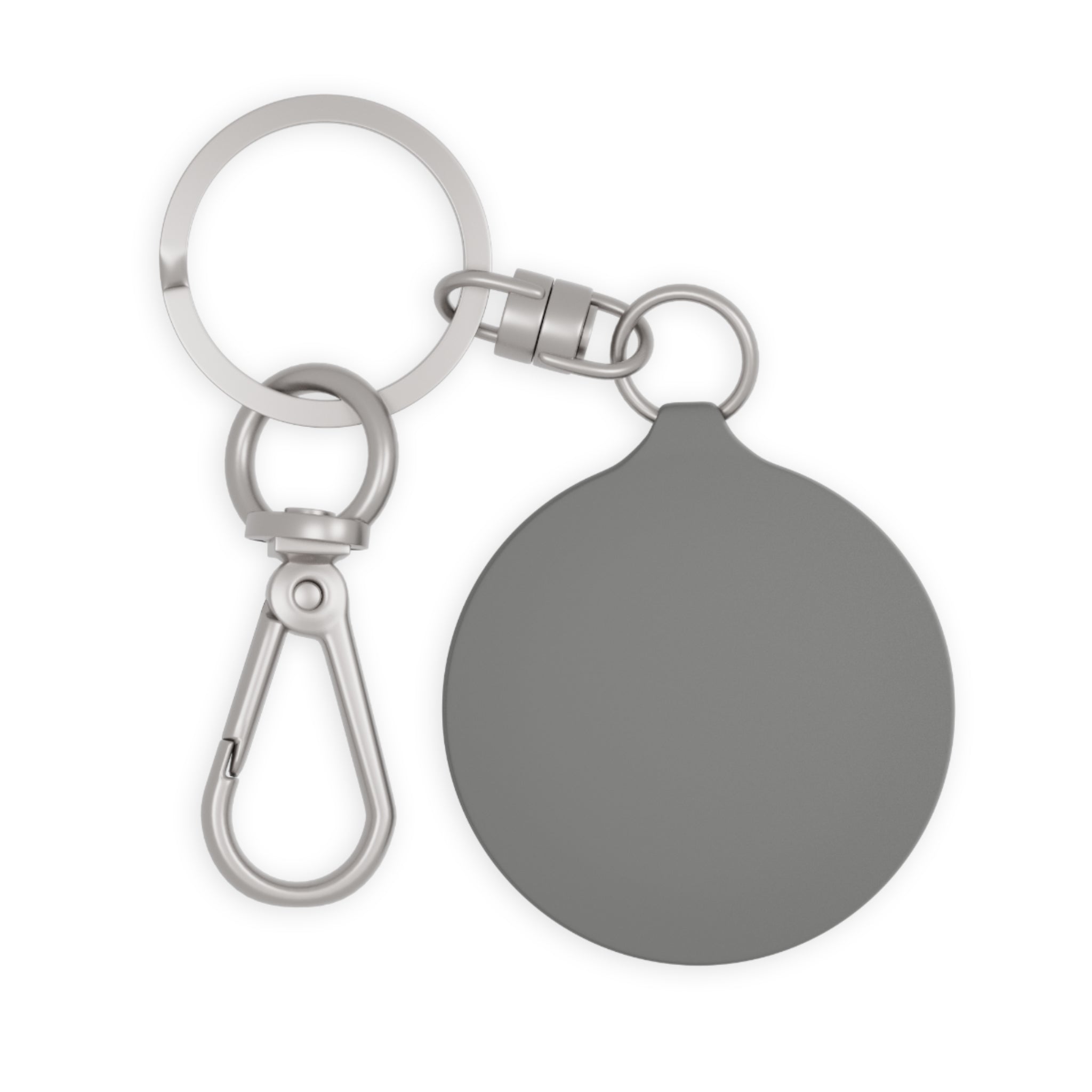 Rally & Love Keyring Tag — Green/Pink Logo Keychain (bubblegum pink)