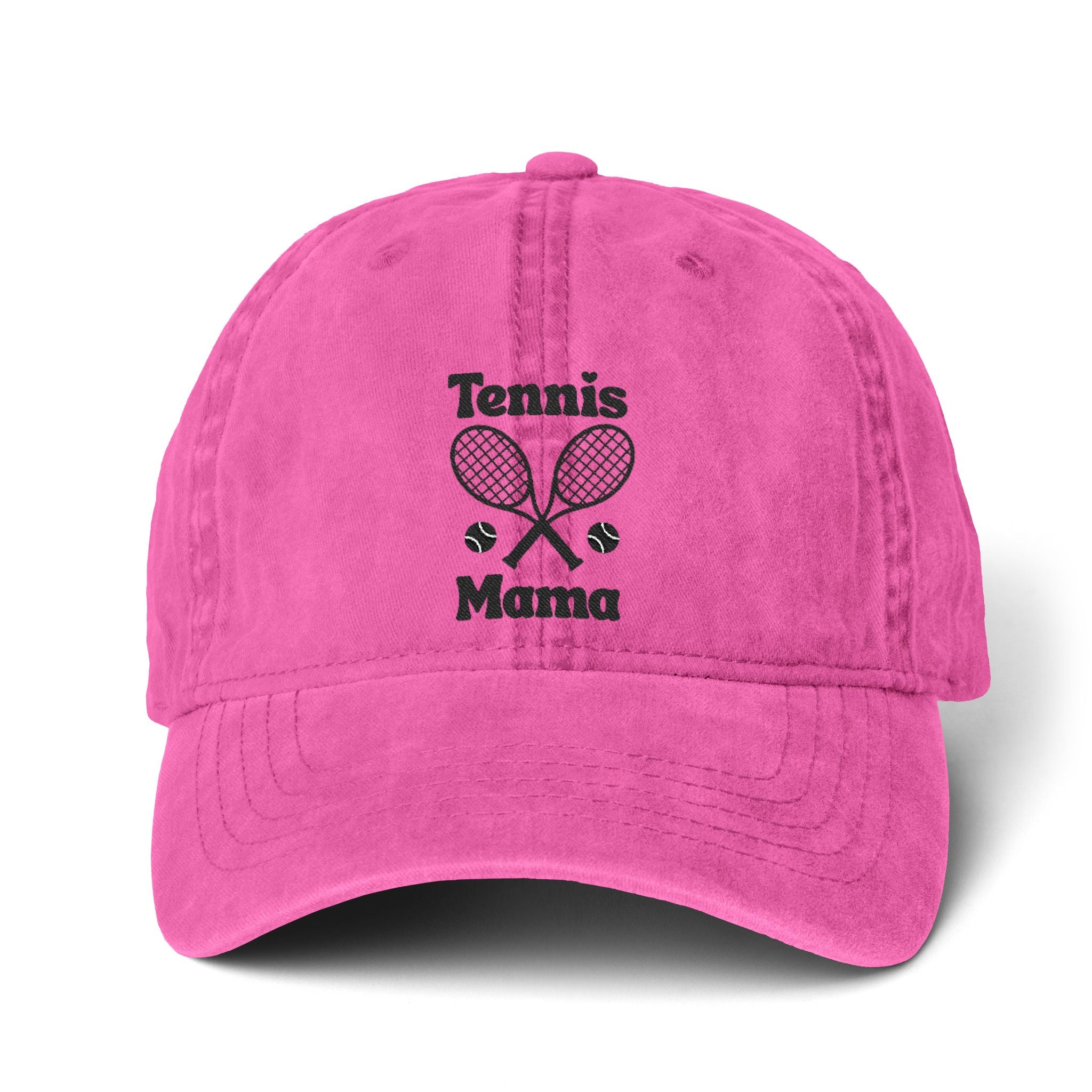 Women's Pigment-Dyed Cap with Fashion Undervisor - Black, Embroidered