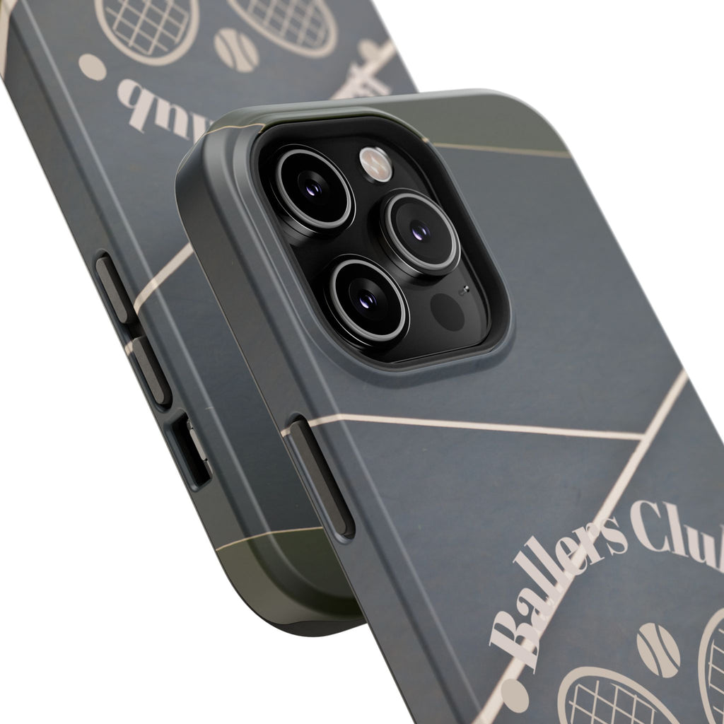 Tennis Impact-Resistant Phone Case — 'Ballers Club Est. 2025' Protective Cover