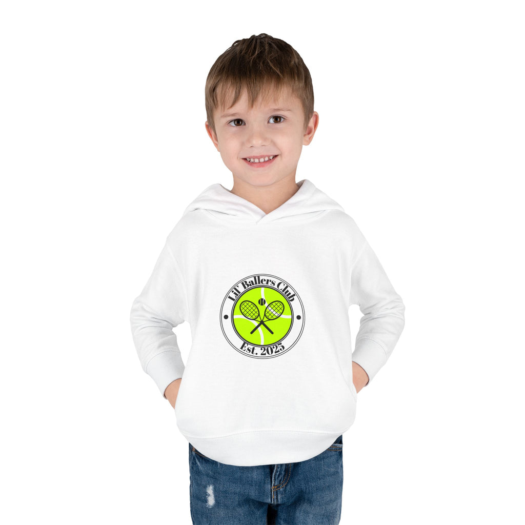 Boy's Toddler Junior Hoodie Sweatshirt — 'Lil' Baller's Club' Pullover Fleece Tennis
