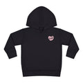 Girl Toddler's Junior Hoodie — “Let’s Go” Tennis Graphic Sweatshirt (Pink & Green)