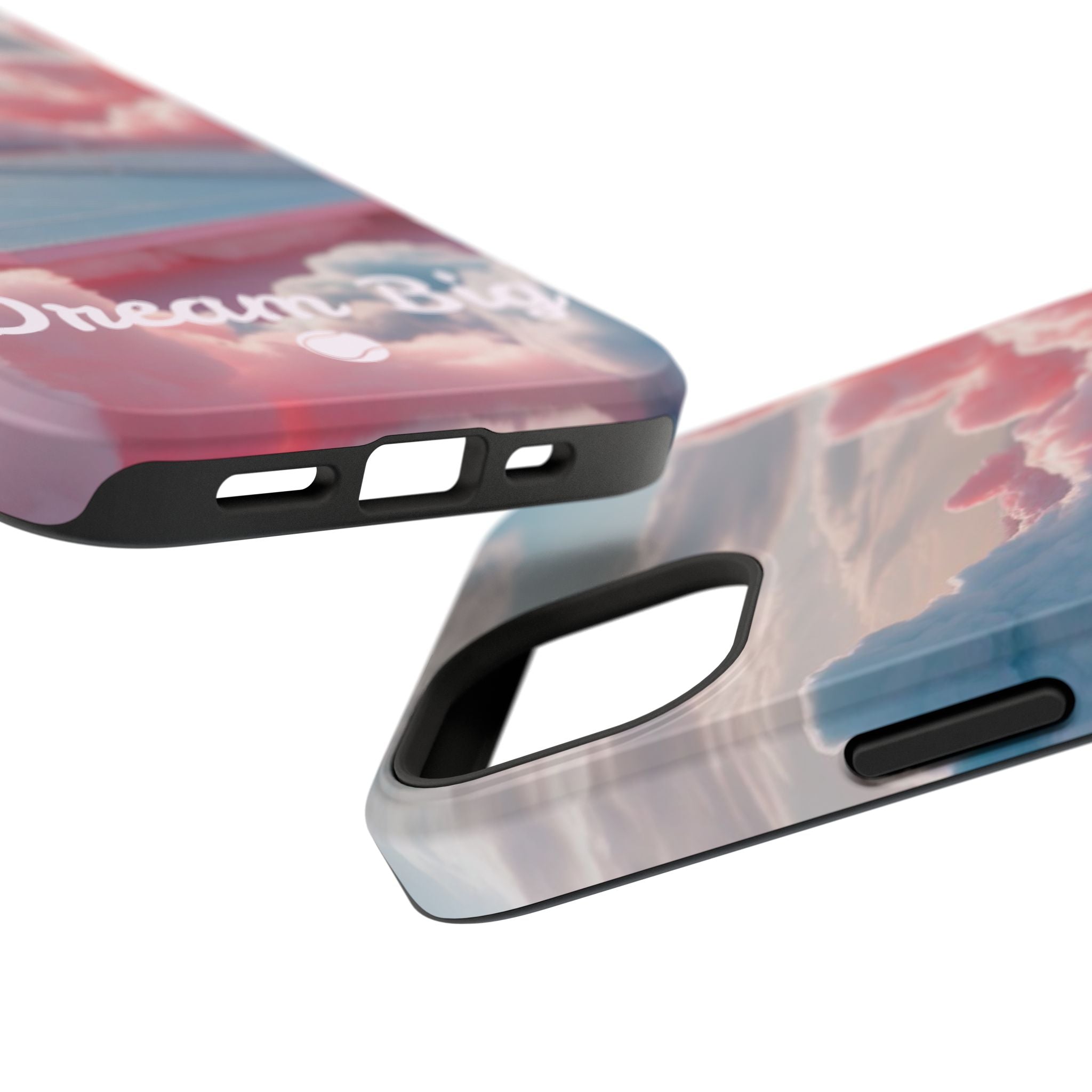 Tennis Impact-Resistant Phone Case — 'Dream Big' Pastel Cloud Tennis Court