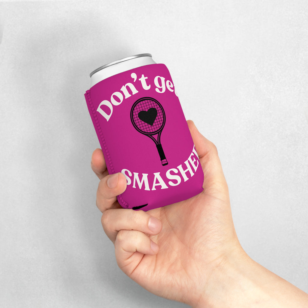Can Cooler Sleeve - Pink/white, Don't get smashed
