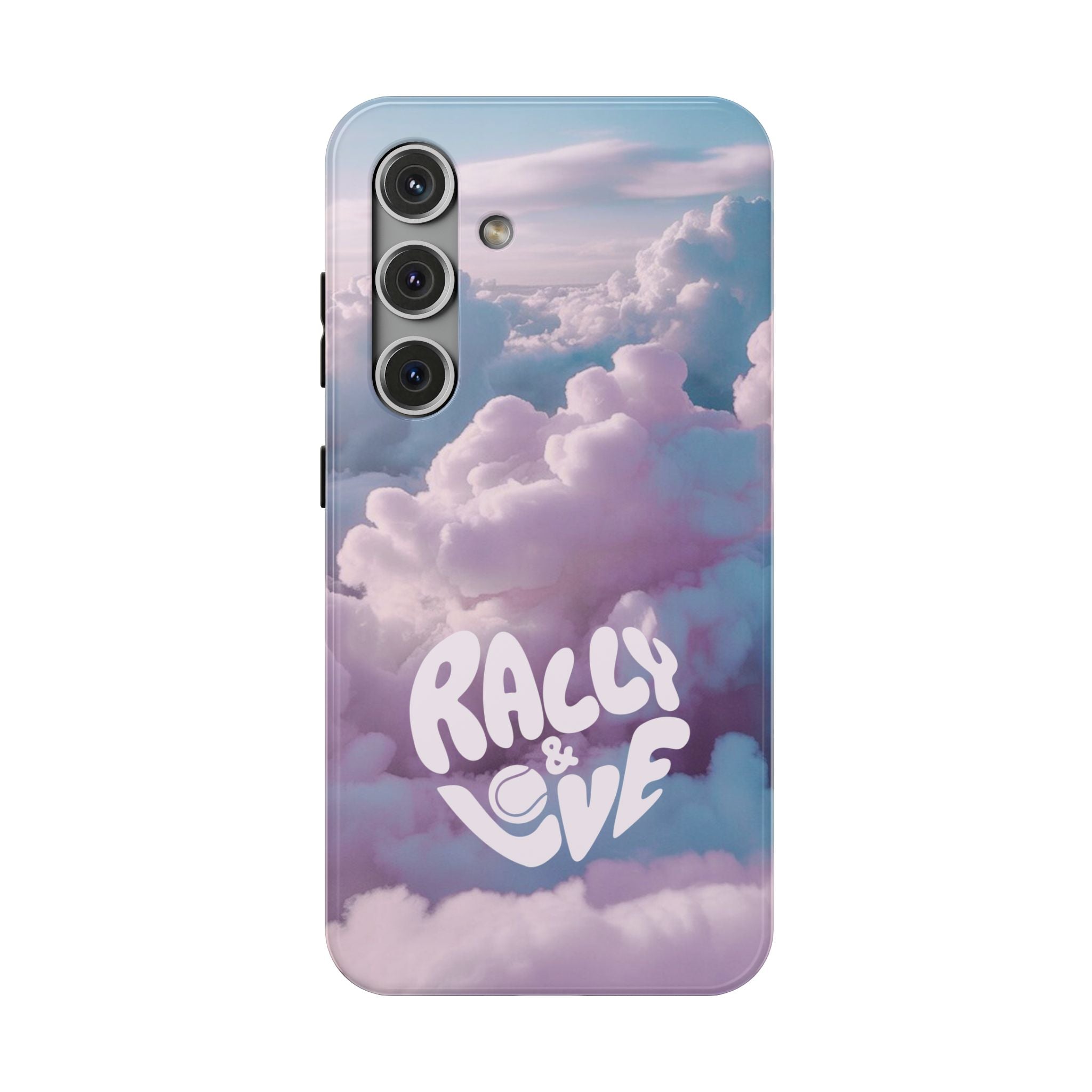 Impact-Resistant Phone Case — "Rally & Love" Clouds/Love in the Air