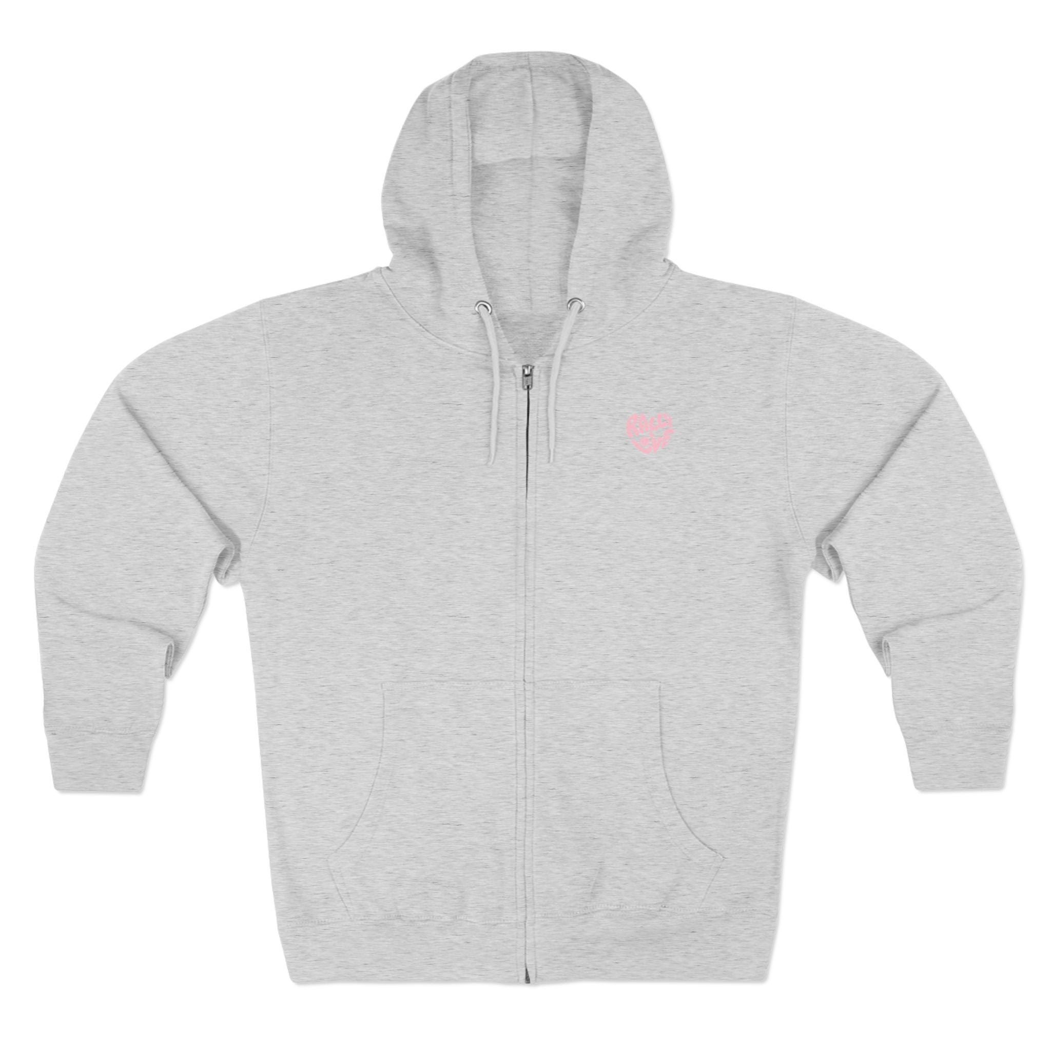 Women's Zip Hoodie — 'Rally & Love" primary logo Zip Hoodie sweatshirt