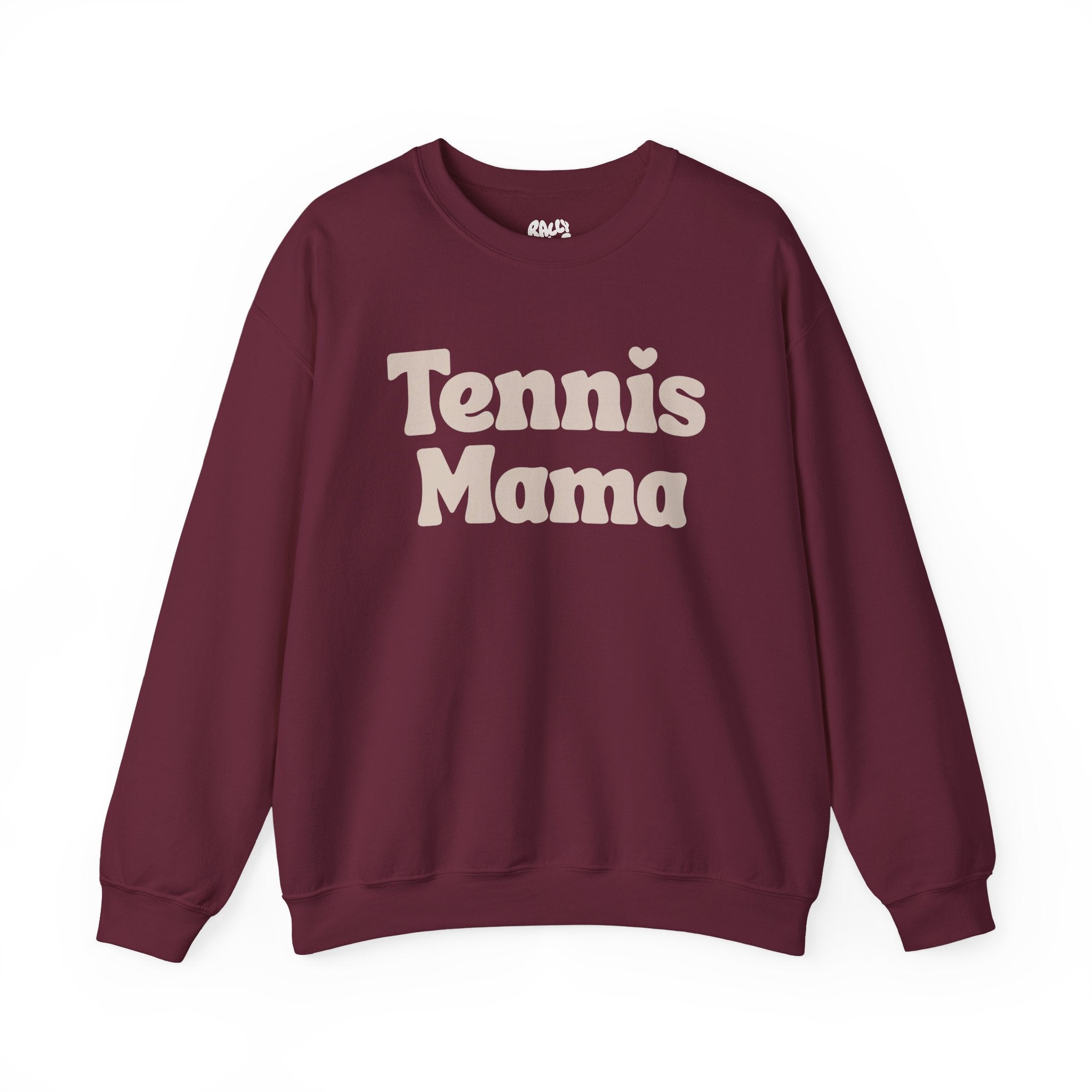 Women's Crewneck Sweatshirt - 'Tennis mama' tennis sweatshirt (tan)
