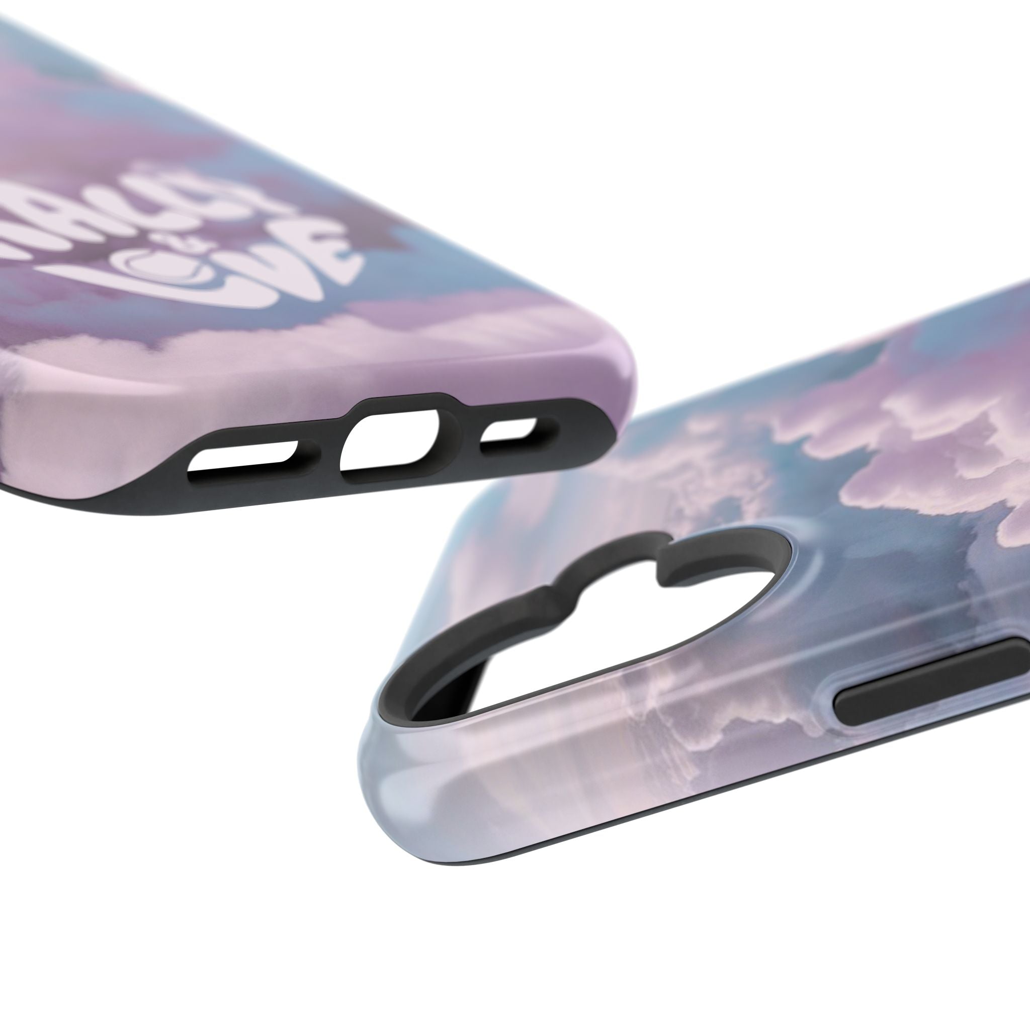 Impact-Resistant Phone Case — "Rally & Love" Clouds/Love in the Air