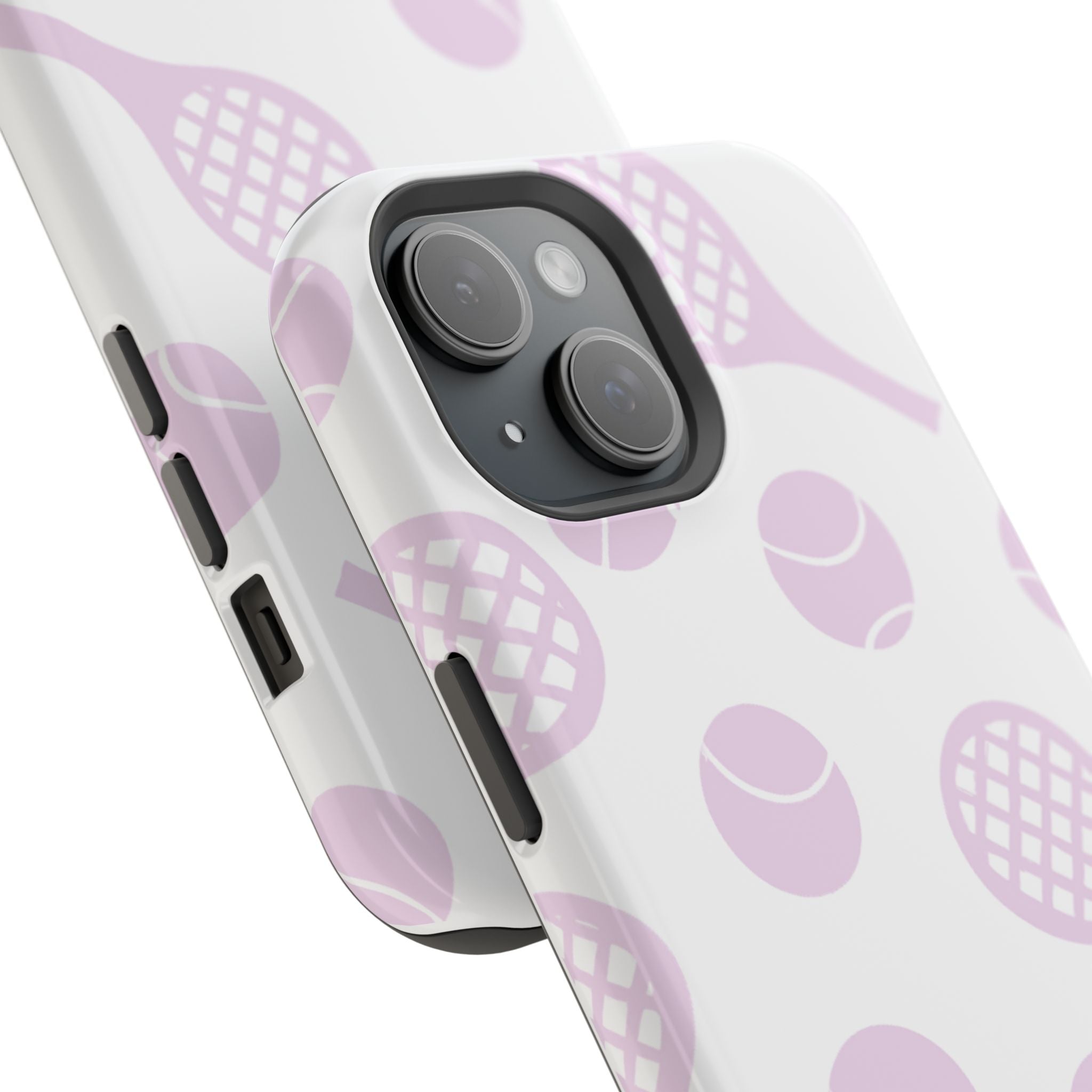 Tennis Impact-Resistant Phone Case — Pink Rackets & Balls