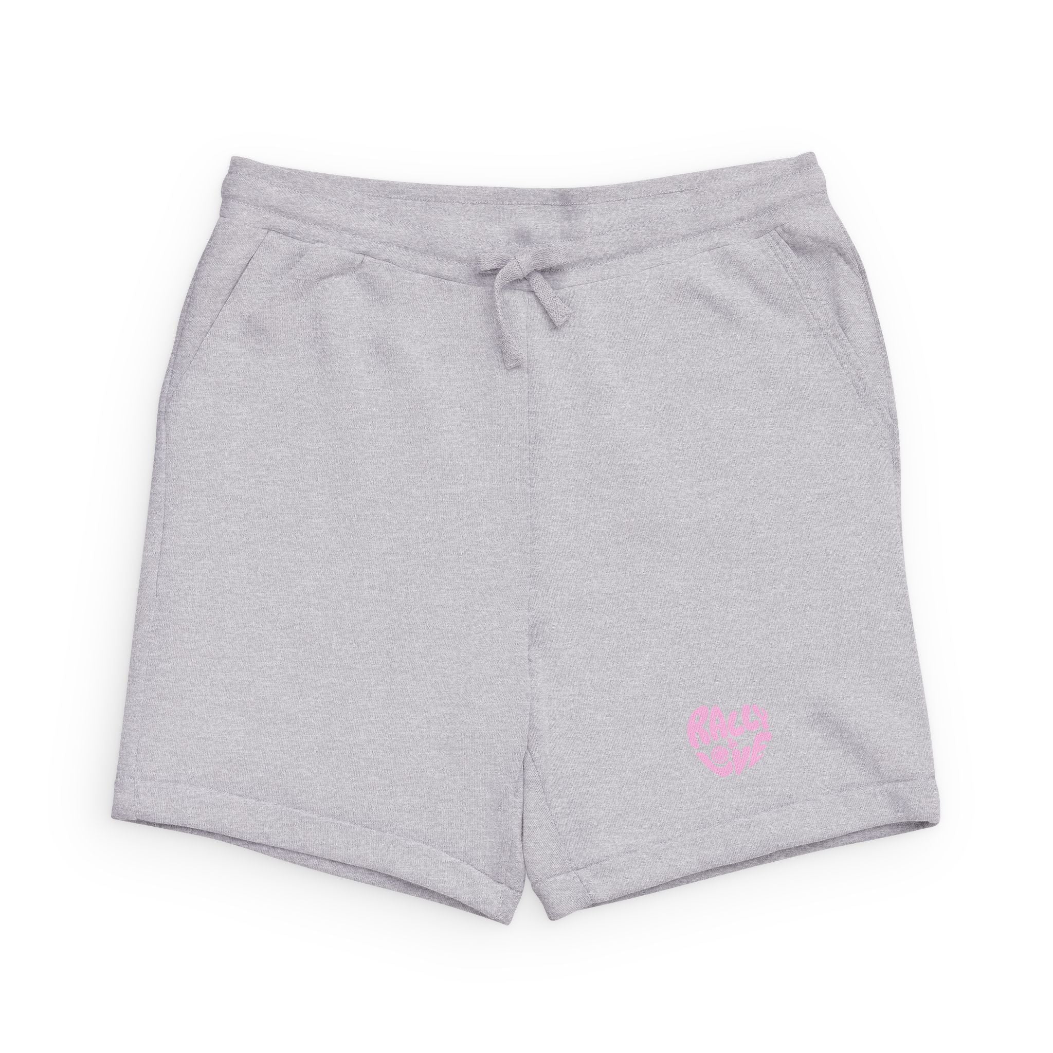 Women's Fleece Sweatshorts — 'Rally & Love' Logo Casual Lounge Shorts
