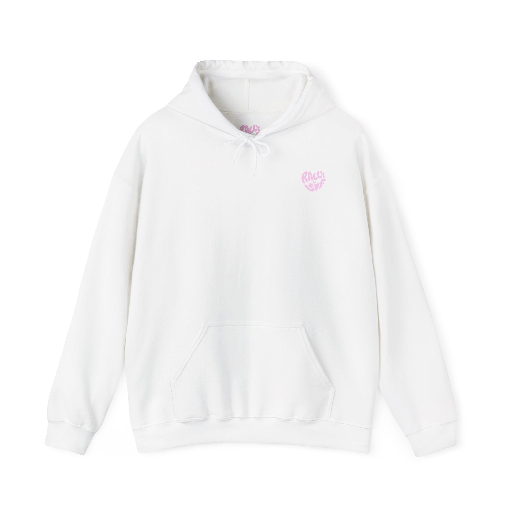 Women's Hoodie Sweatshirt — Ombre 'TENNIS' Repeating Back Print