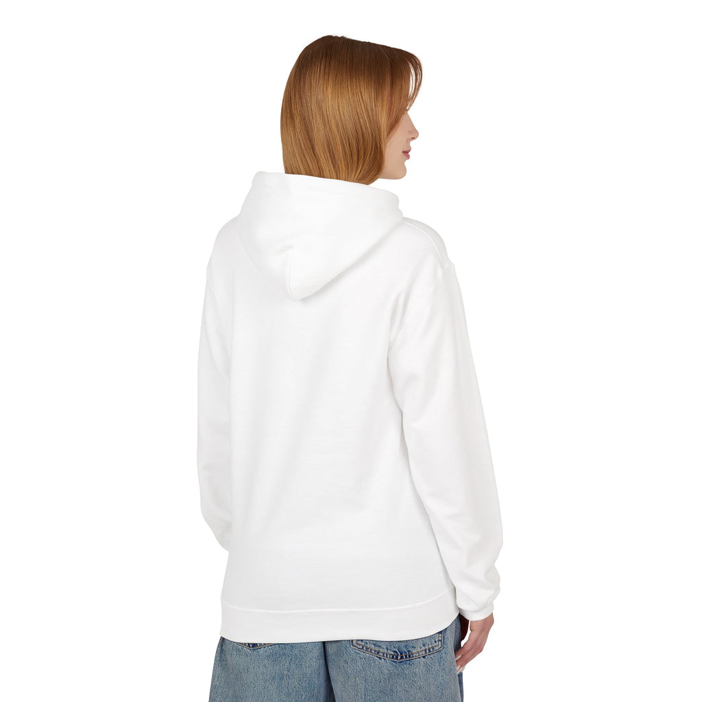Women's Softstyle Fleece Hoodie sweatshirt - 'Rally & Love' logo, minimalist (pink)