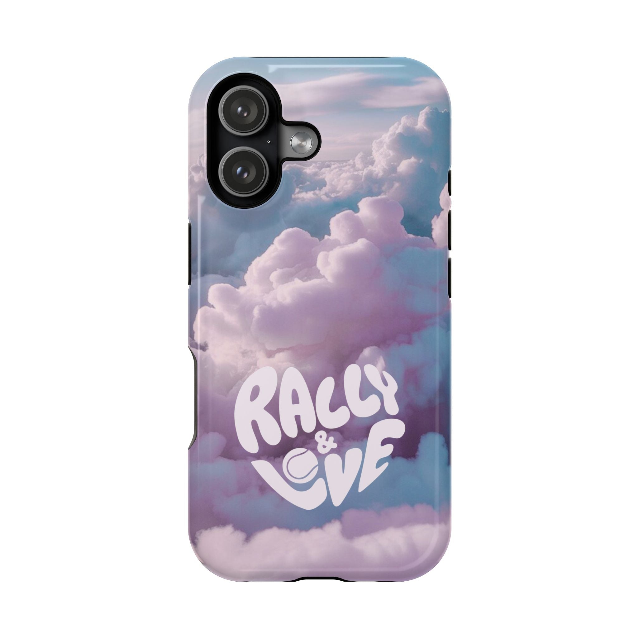 Impact-Resistant Phone Case — "Rally & Love" Clouds/Love in the Air
