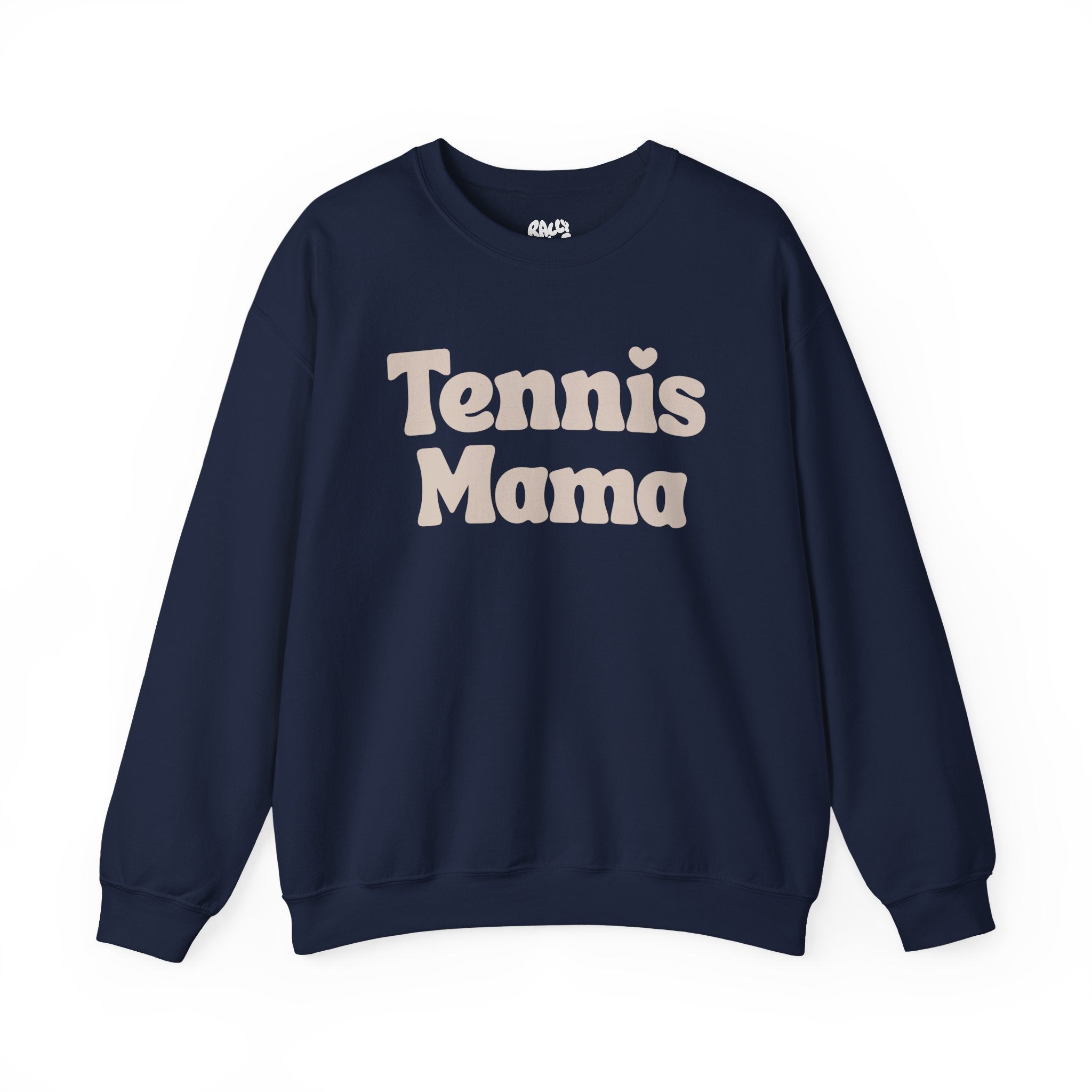 Women's Crewneck Sweatshirt - 'Tennis mama' tennis sweatshirt (tan)