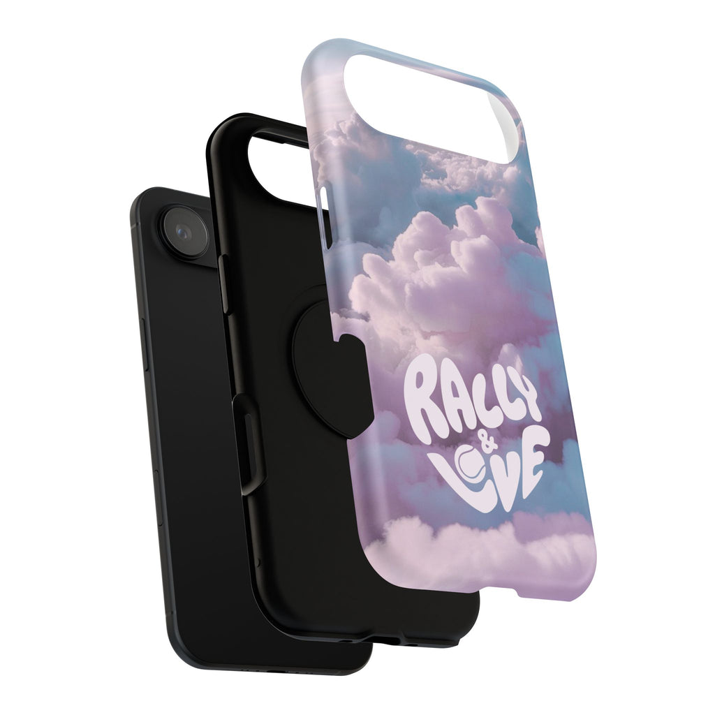 Impact-Resistant Phone Case — "Rally & Love" Clouds/Love in the Air