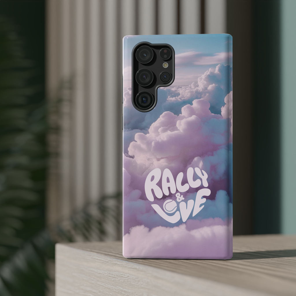 Impact-Resistant Phone Case — "Rally & Love" Clouds/Love in the Air