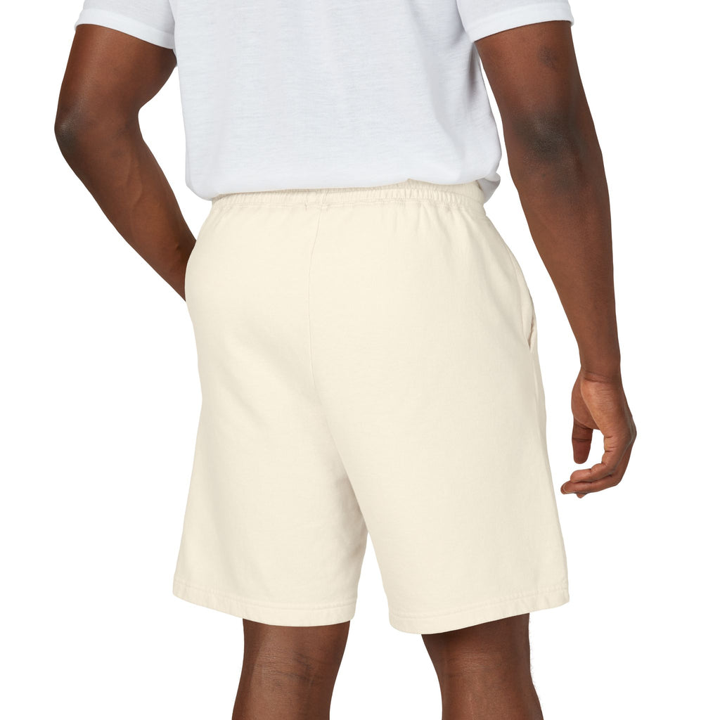 Men's Fleece Sweatshorts — 'Rally & Love' Logo Casual Lounge Shorts (black)