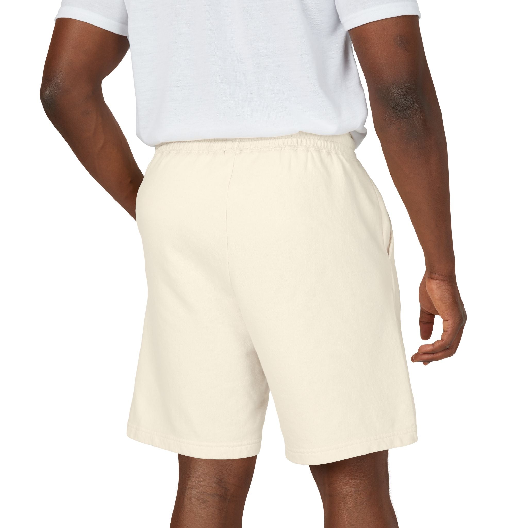 Men's Fleece Sweatshorts — 'Rally & Love' Logo Casual Lounge Shorts (black)