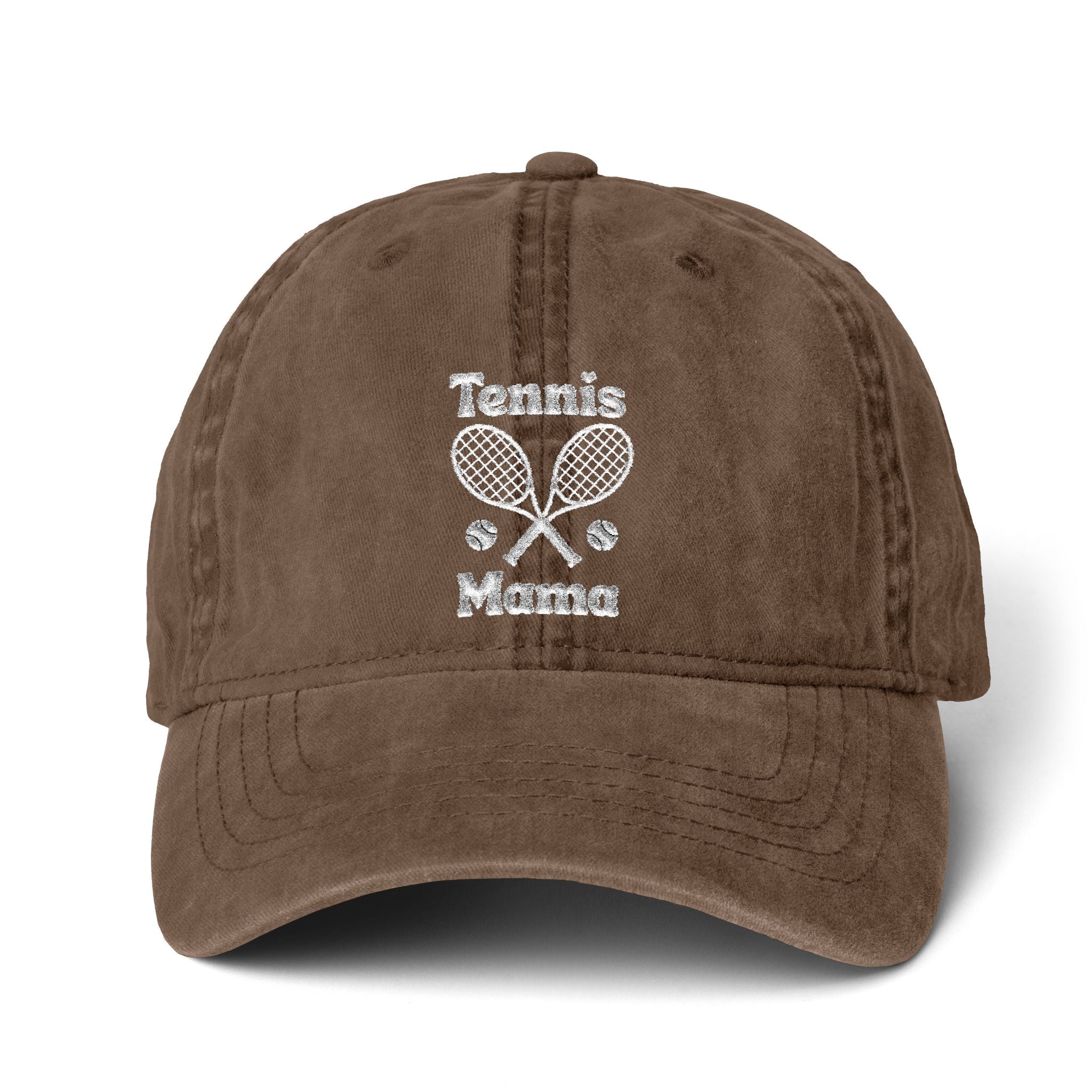 Women's Pigment-Dyed baseball Cap with Fashion Undervisor - White, Embroidered