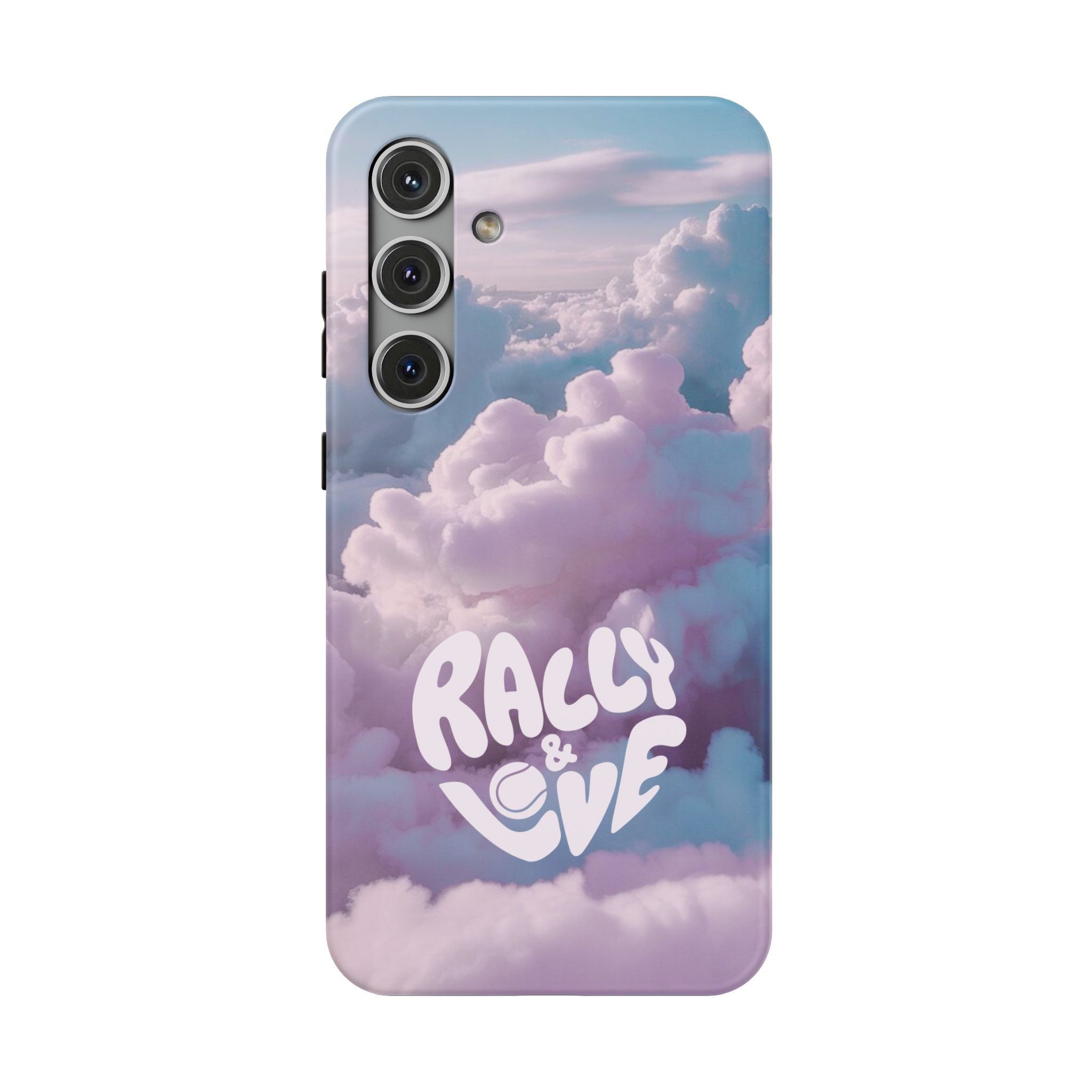 Impact-Resistant Phone Case — "Rally & Love" Clouds/Love in the Air
