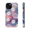 Tennis Impact-Resistant Phone Case — Tennis Rackets & Balls on Cloudscape