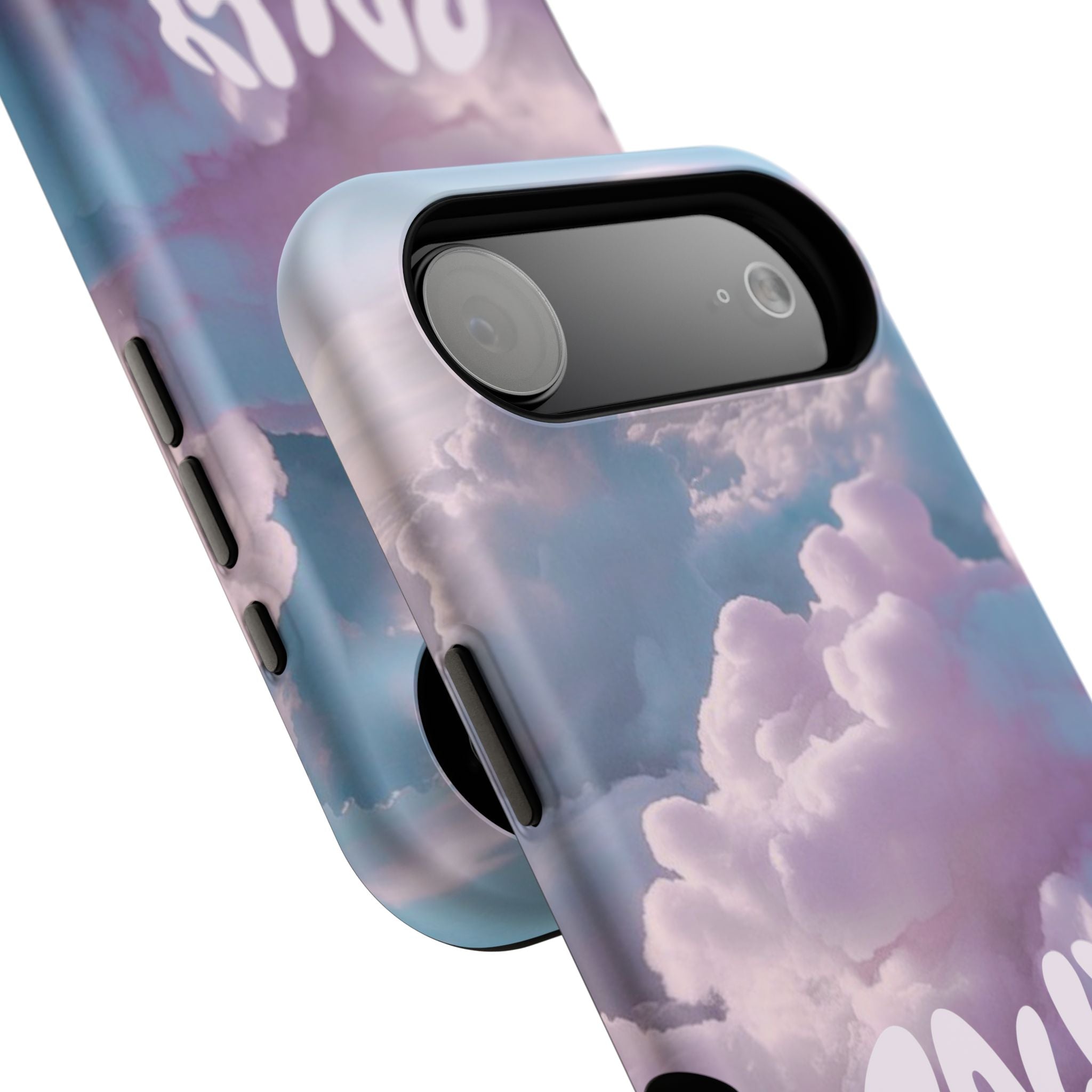 Impact-Resistant Phone Case — "Rally & Love" Clouds/Love in the Air