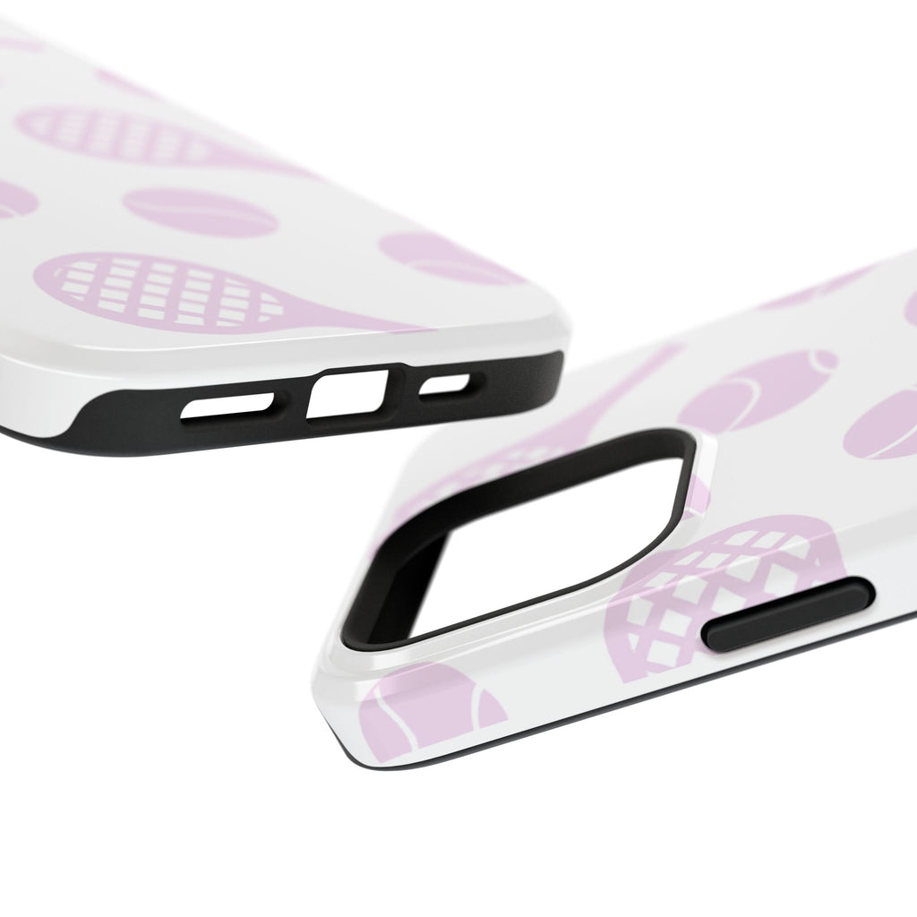 Tennis Impact-Resistant Phone Case — Pink Rackets & Balls