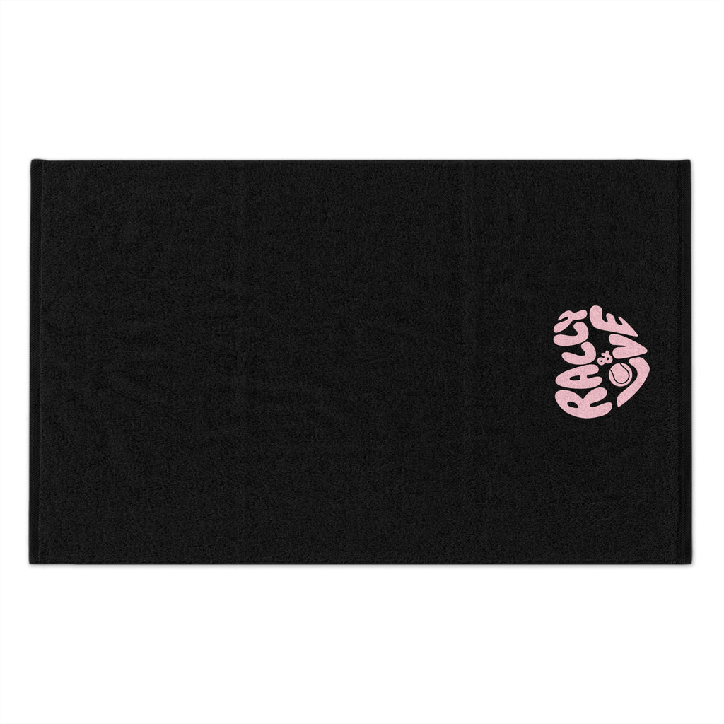 Rally Towel, 11x18 - "Rally & Love" Black/pink logo