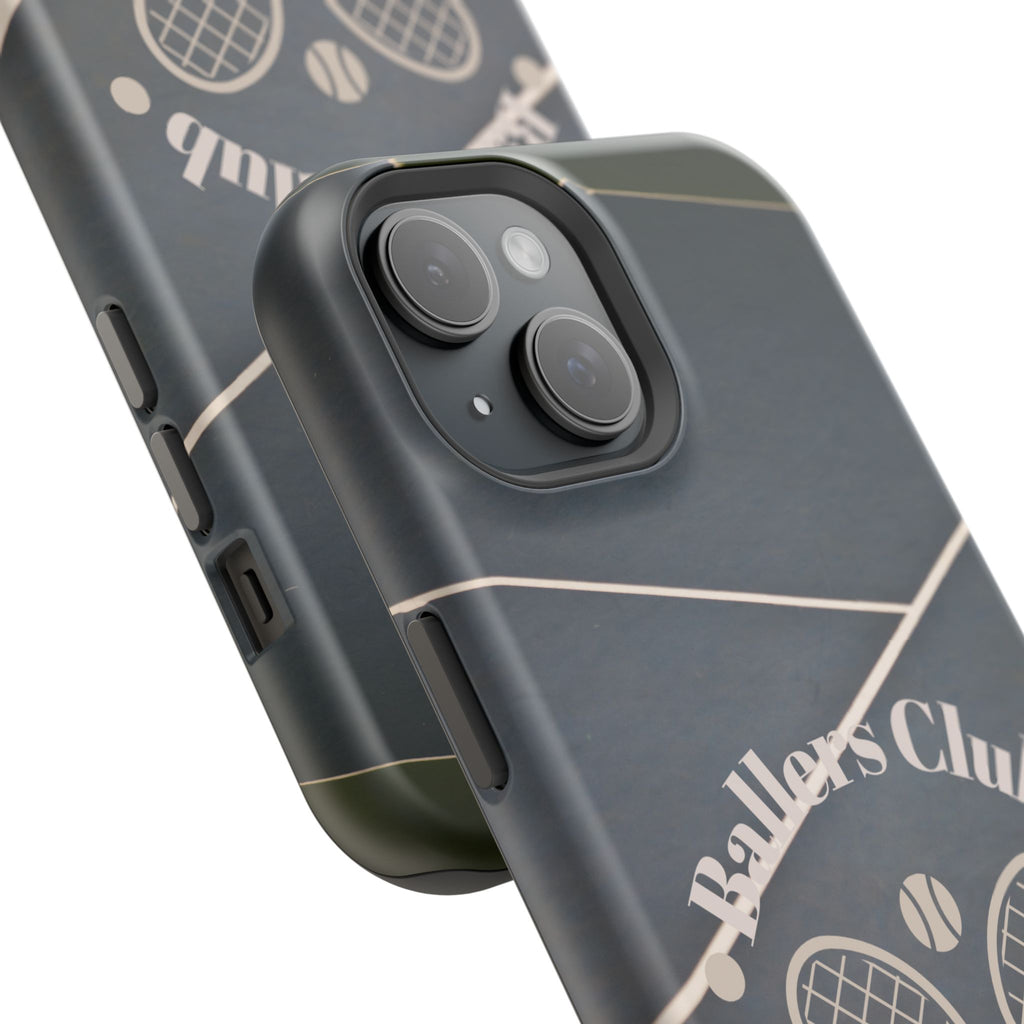 Tennis Impact-Resistant Phone Case — 'Ballers Club Est. 2025' Protective Cover