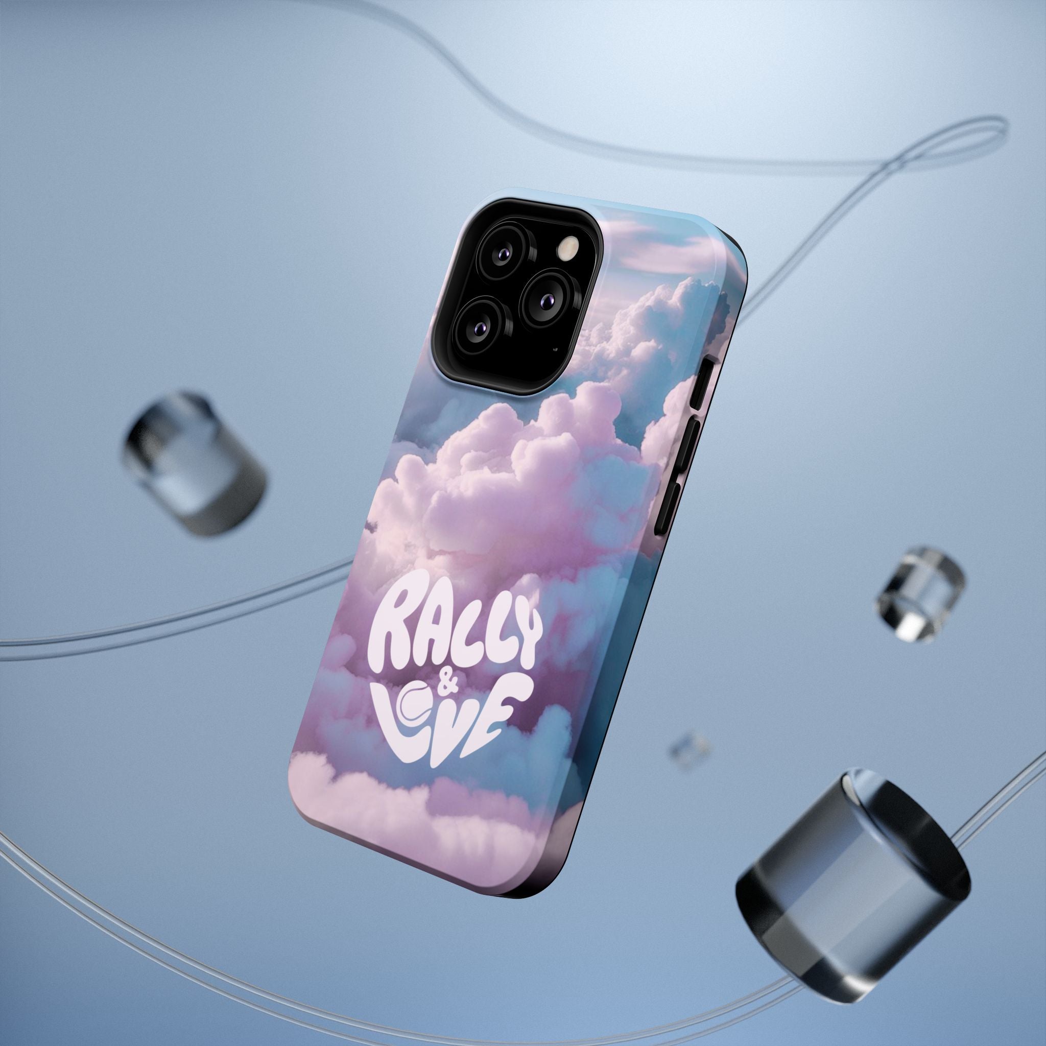 Impact-Resistant Phone Case — "Rally & Love" Clouds/Love in the Air