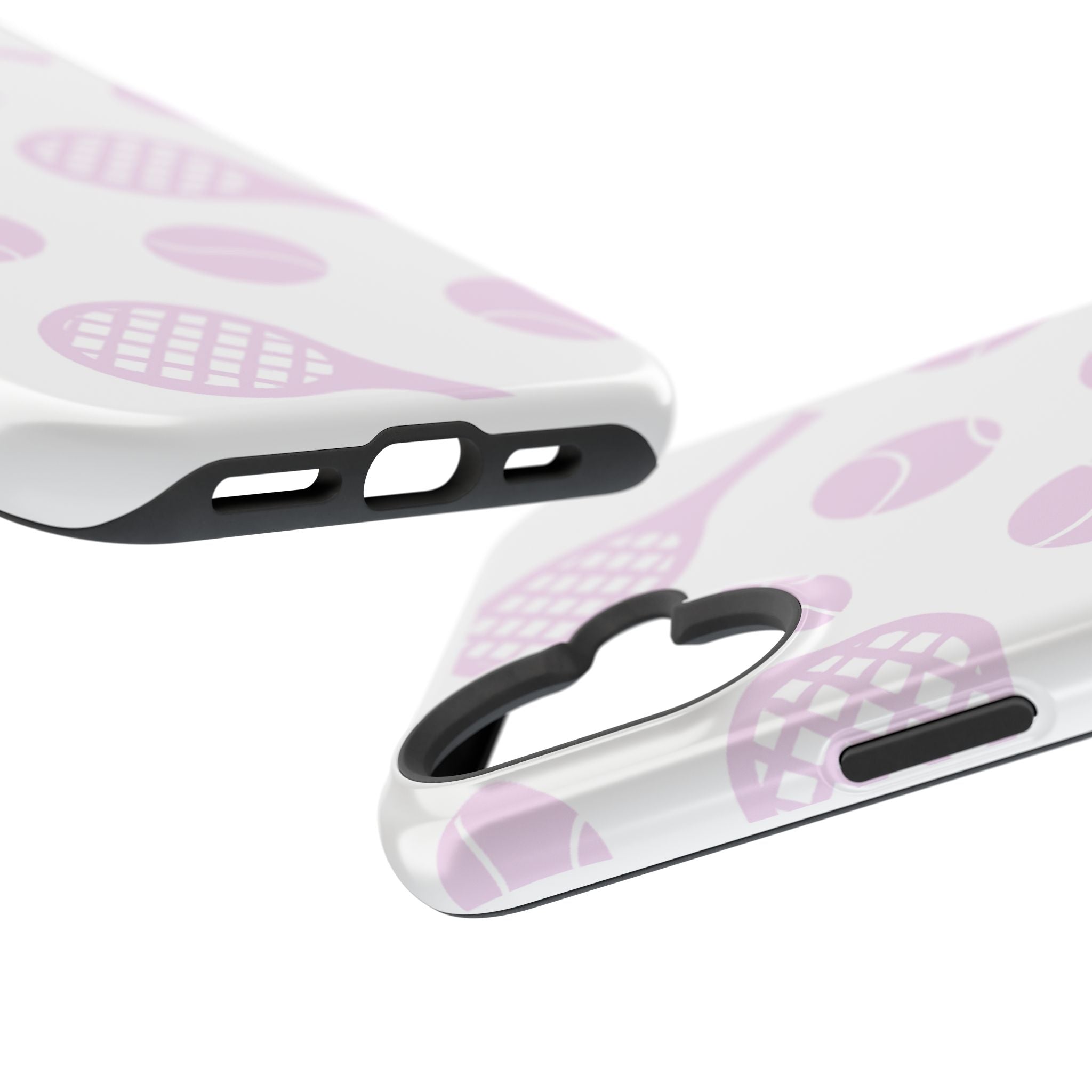 Tennis Impact-Resistant Phone Case — Pink Rackets & Balls