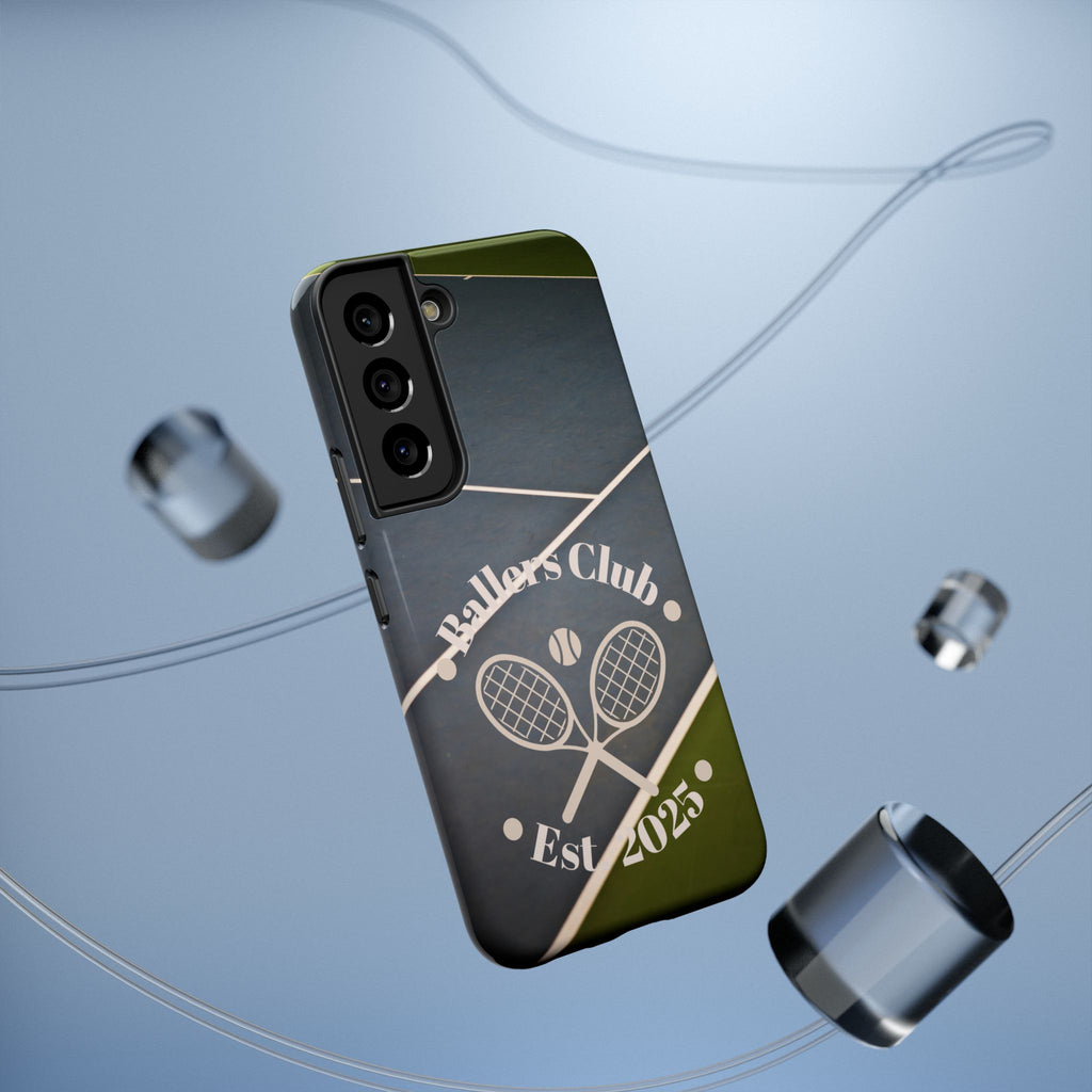 Tennis Impact-Resistant Phone Case — 'Ballers Club Est. 2025' Protective Cover